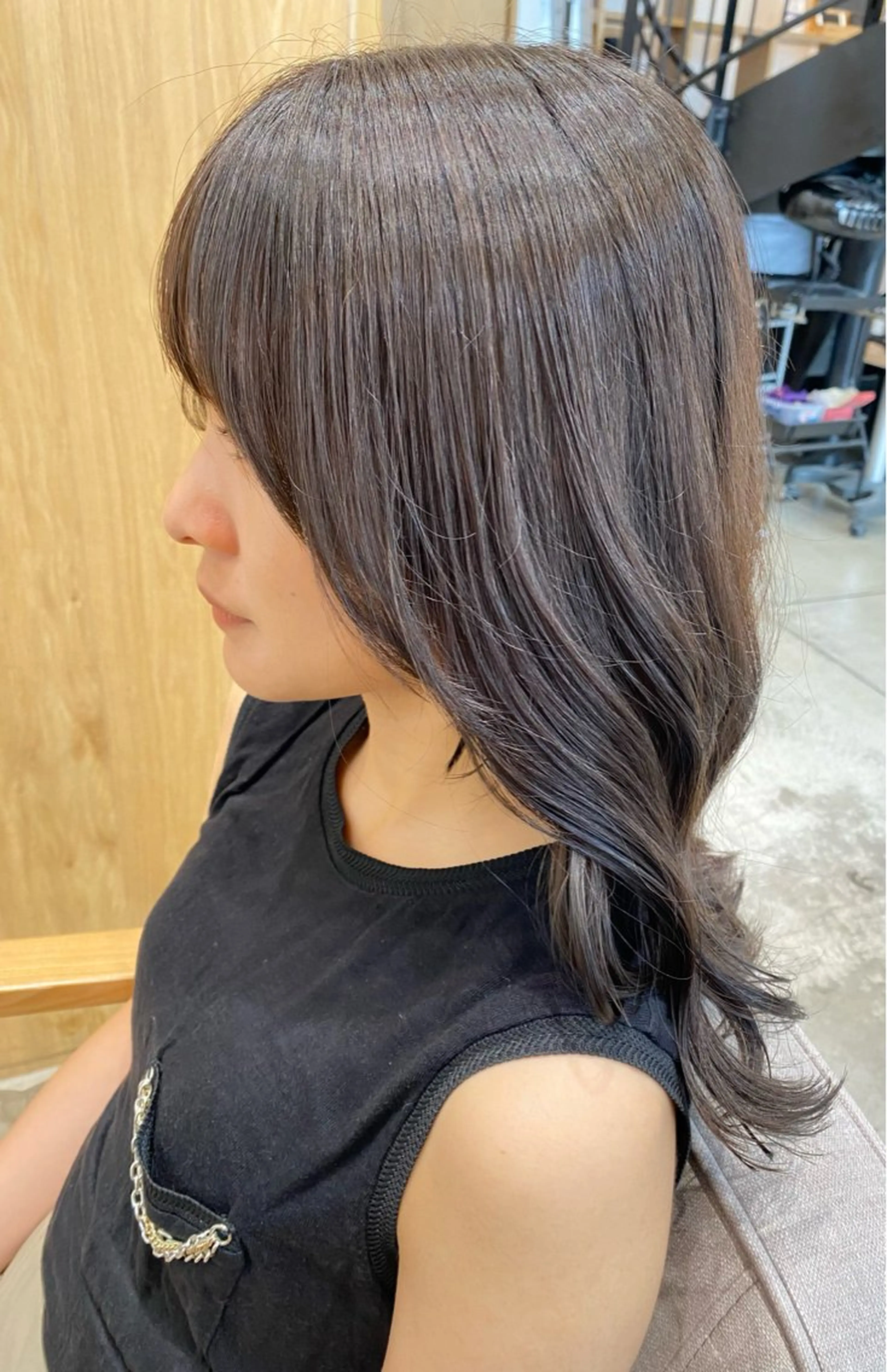 ロング カラー オリーブカラー カット ヘアカラー トリートメント 🎀透明感ナチュラル ガーリー🎀yuhiのヘアスタイル