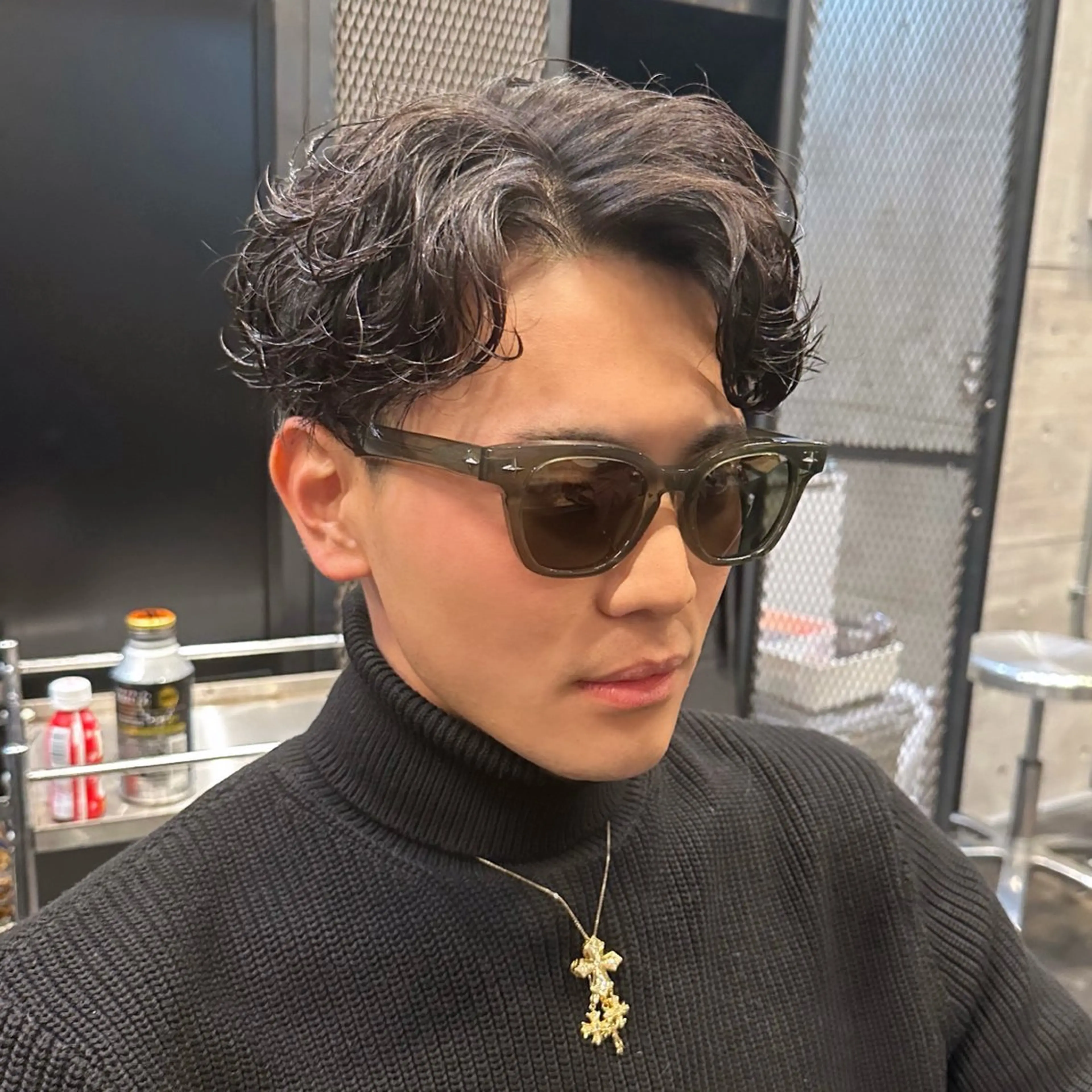 ショート パーマ メンズ メンズパーマ カット パーマ トリートメント ツイスパ/メンズ パーマ/歩夢のヘアスタイル