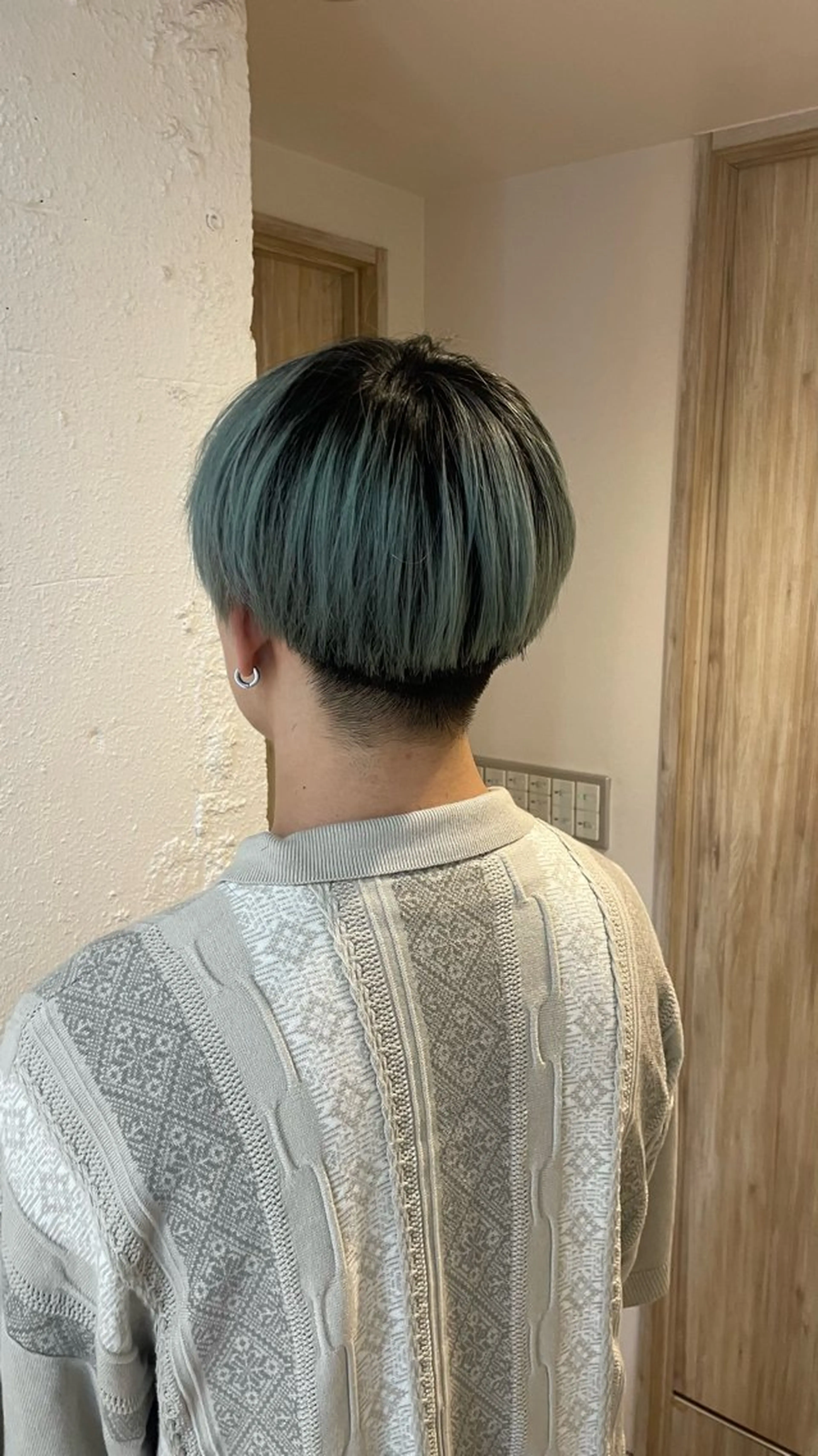 メンズ カット 暖色カラー/ ストレート/くるみのヘアスタイル