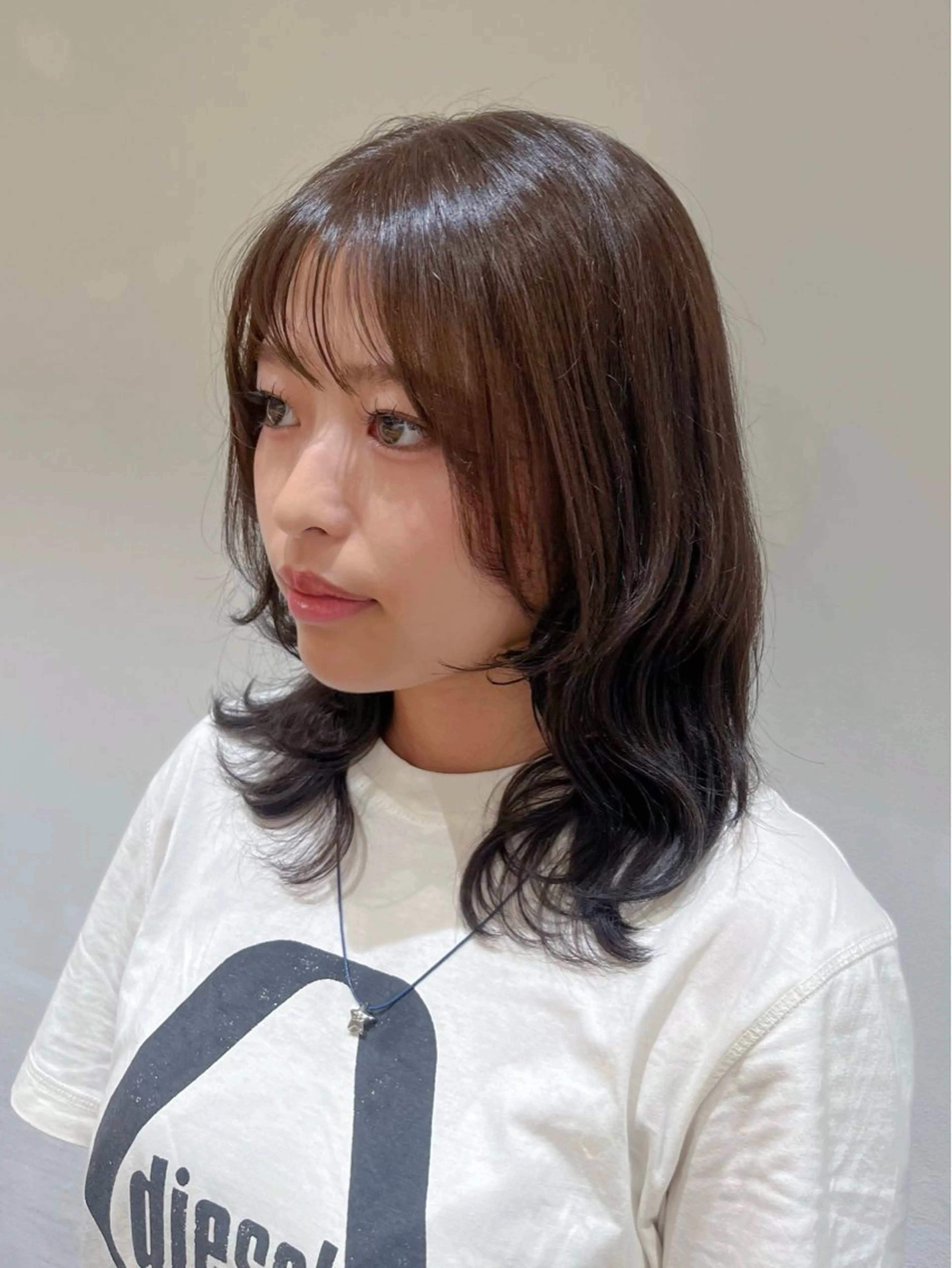 ミディアム カラー ヘアカラー 暖色カラー/ダブル カラー/名古屋/辻のヘアスタイル