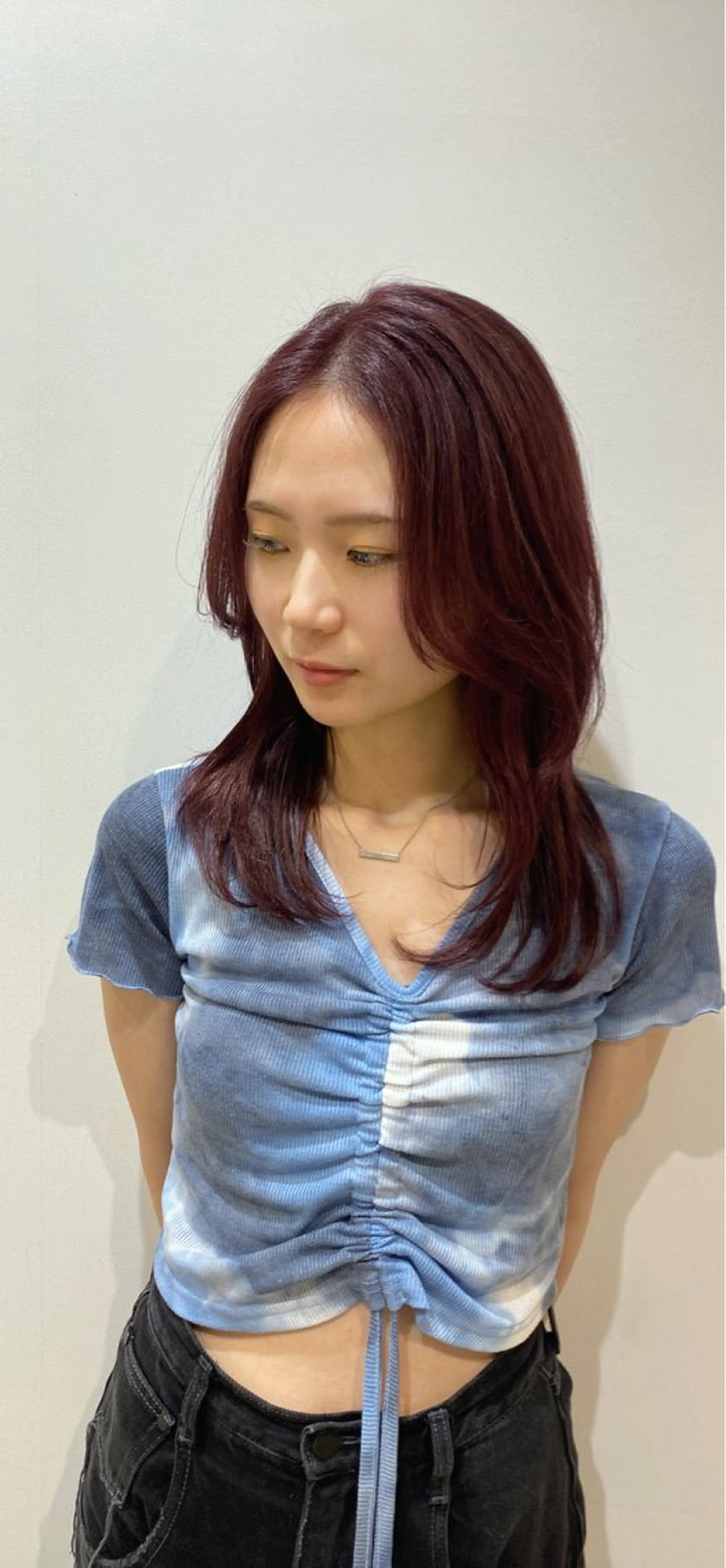 セミロング カット ヘアカラー トリートメント 似合わせ艶髪カラー ❤️ハダユミのヘアスタイル