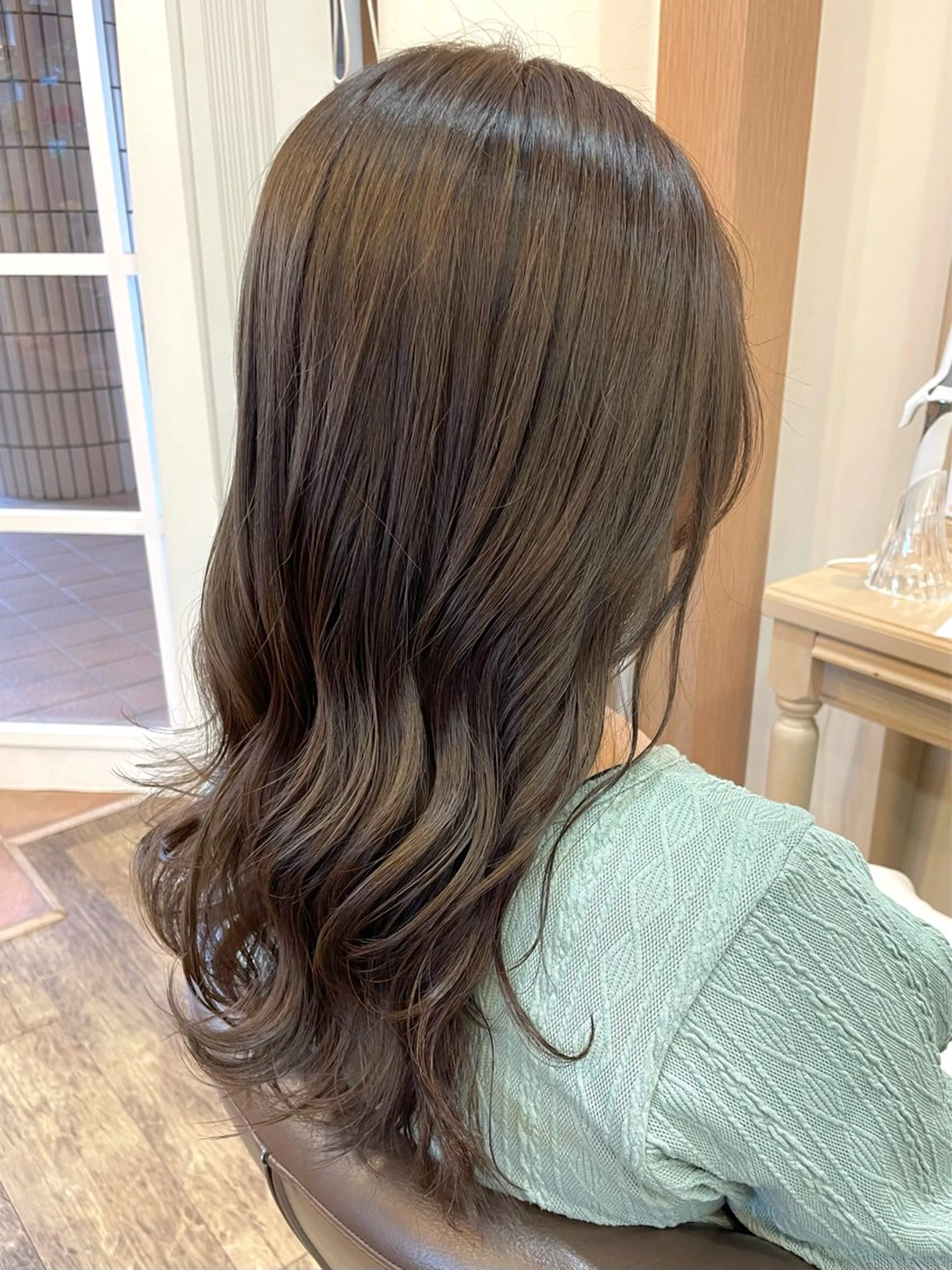 セミロング カラー アッシュ ベージュカラー ヘアカラー メンズパーマ🌀/ 中村郁未のヘアスタイル