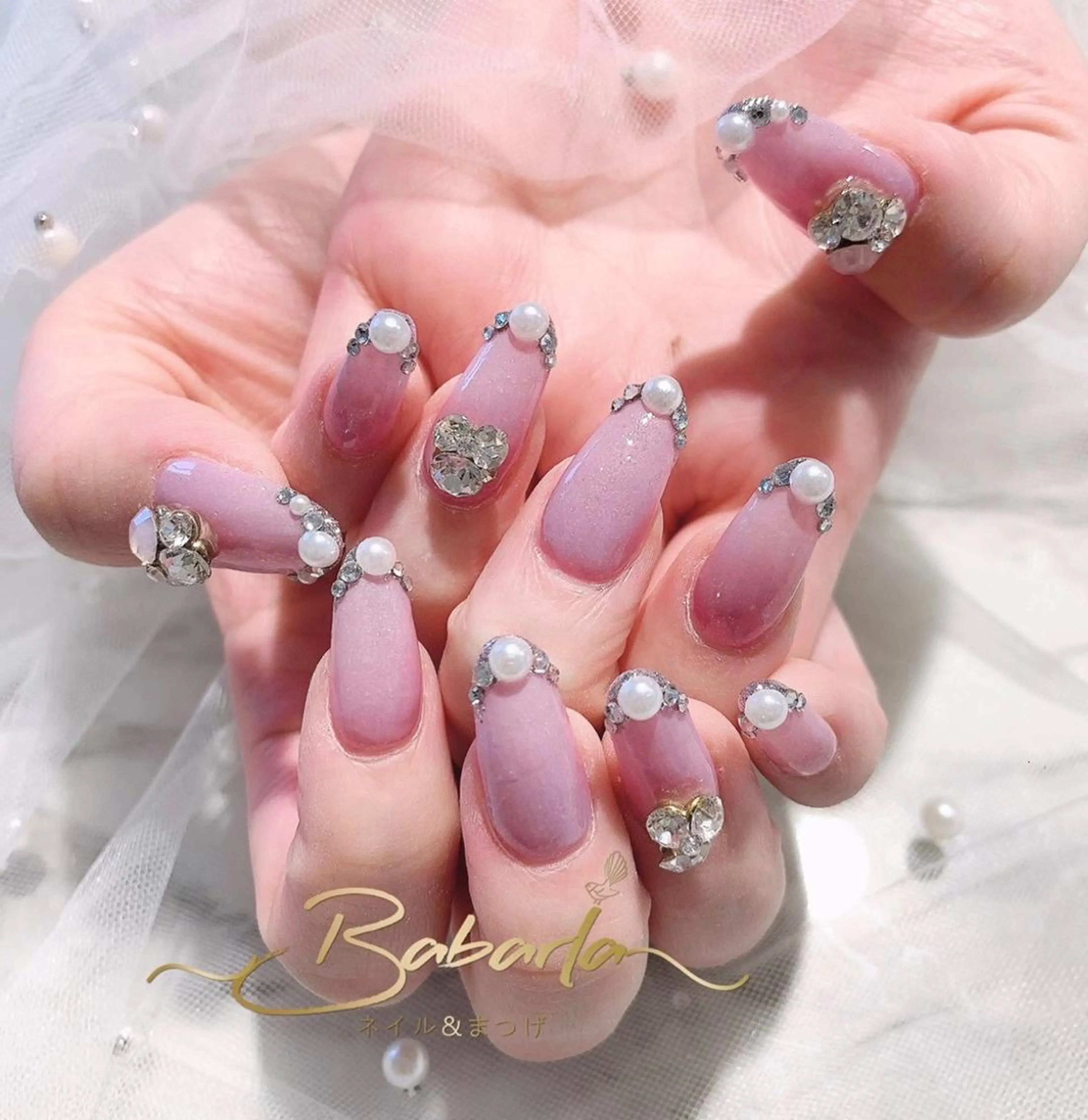 ネイル アートネイル ピンク Babarla nailのネイルデザイン