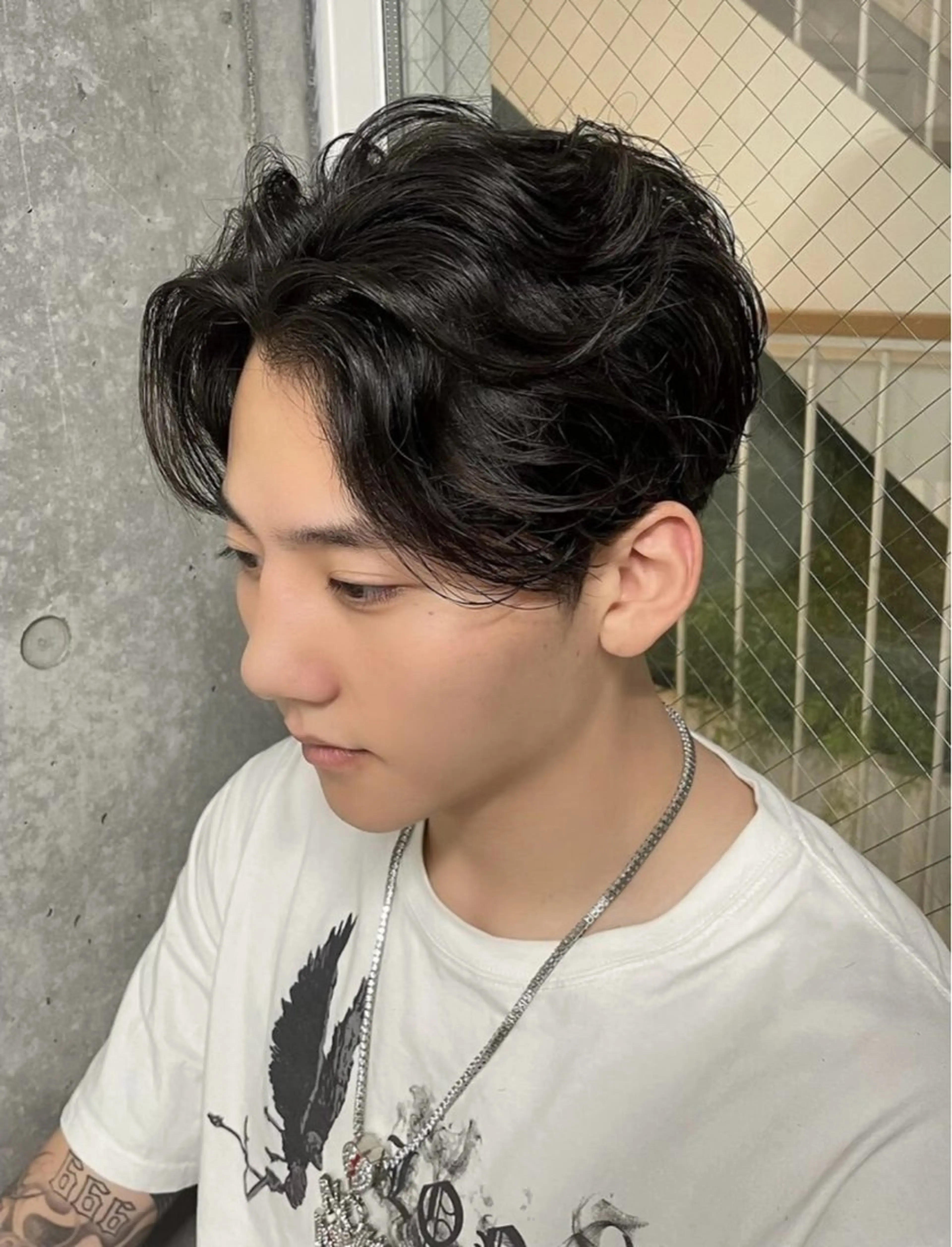 パーマ メンズ カット パーマ トリートメント ヘッドスパ ヘアセット メンズ特化モテヘア 🌙Nanakaのヘアスタイル