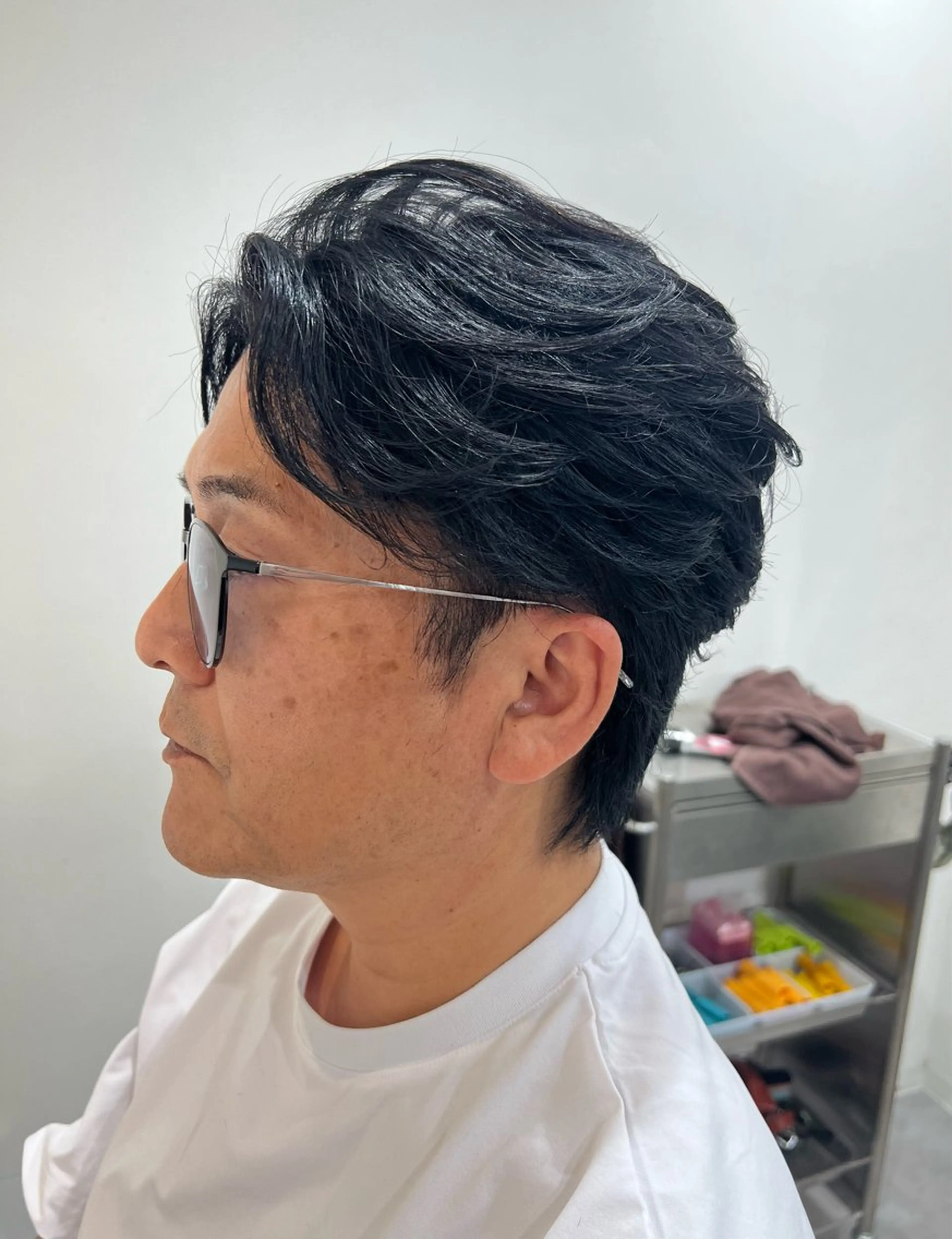 パーマ メンズ フェザーパーマ メンズパーマ Men's NAM 八角のヘアスタイル