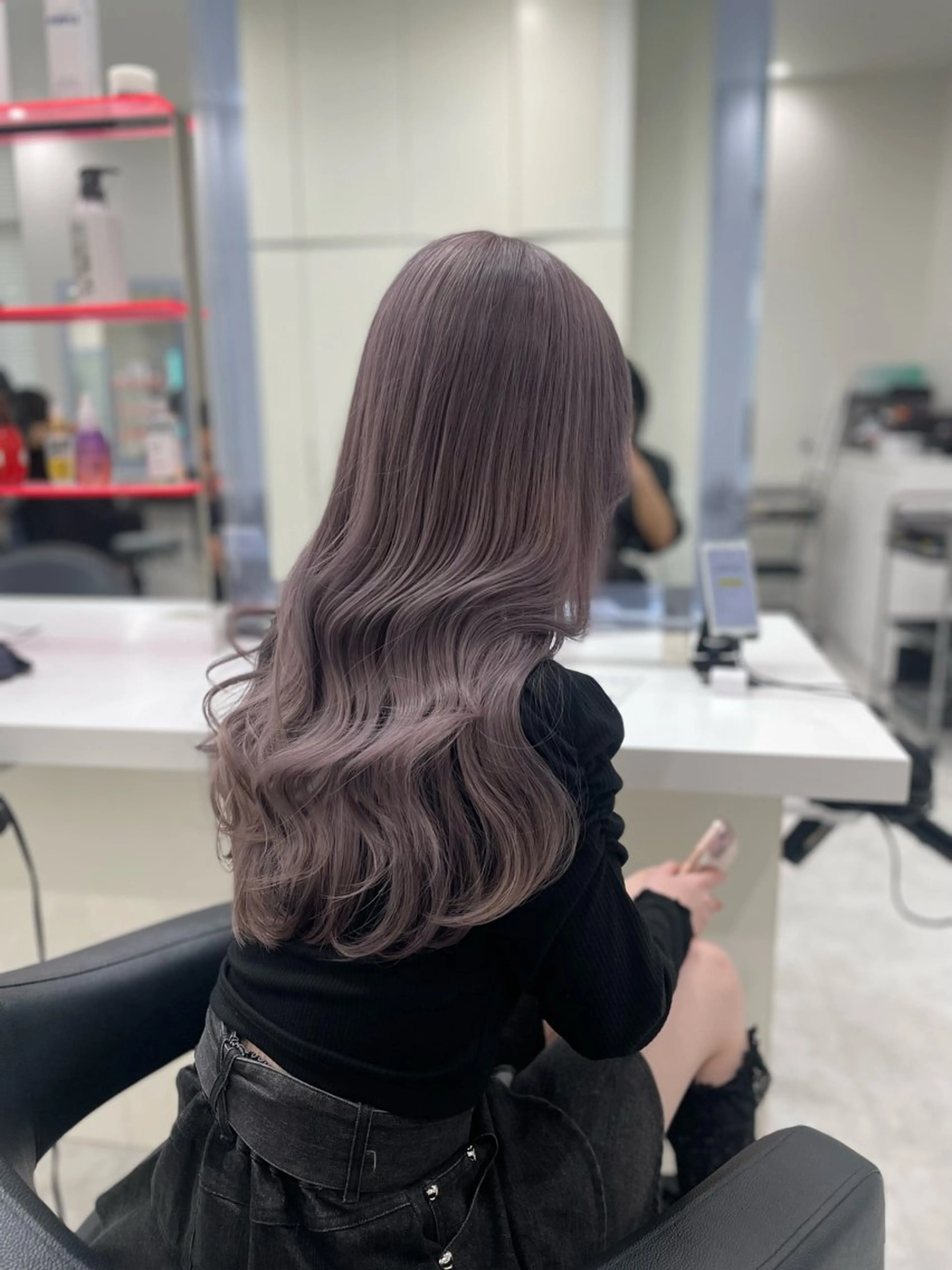 ロング カラー 大人っぽ韓国ヘア 寒色💙yuma💙のヘアスタイル