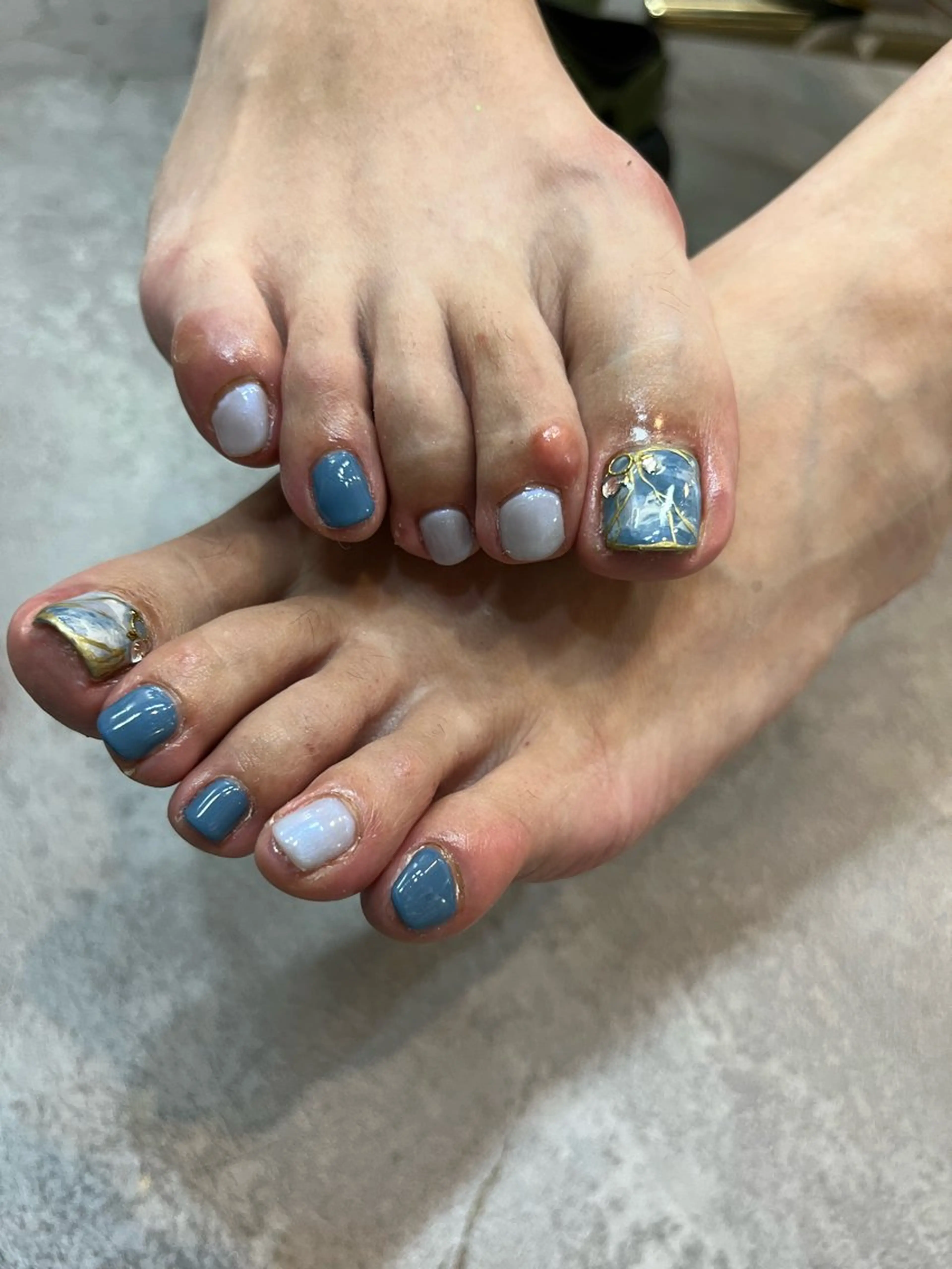 ネイル フットネイル あおやぎ ゆきこのネイルデザイン