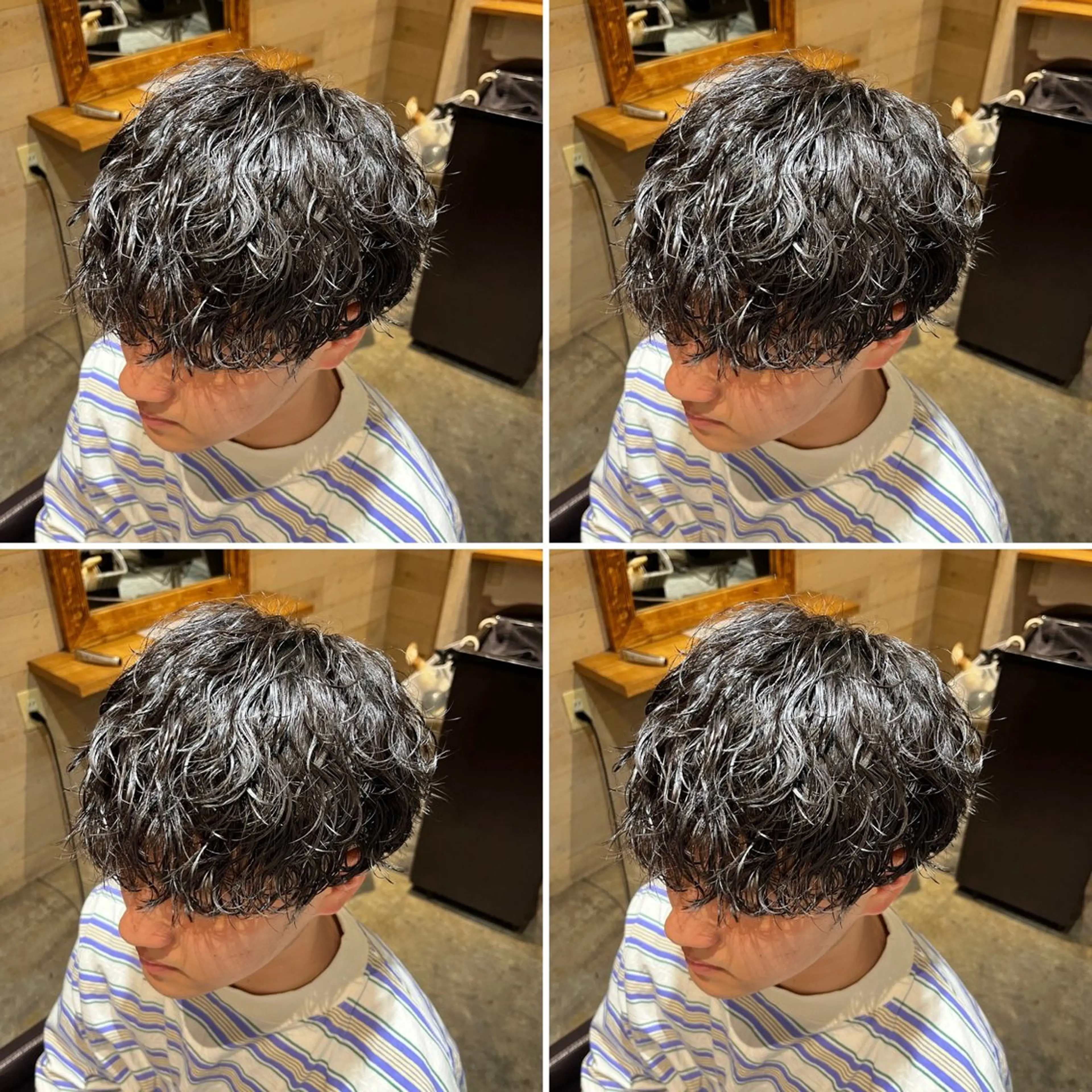 パーマ メンズ カット パーマ トリートメント ヘアセット 💈メンズパーマ特化 店長望月謙二郎💈のヘアスタイル