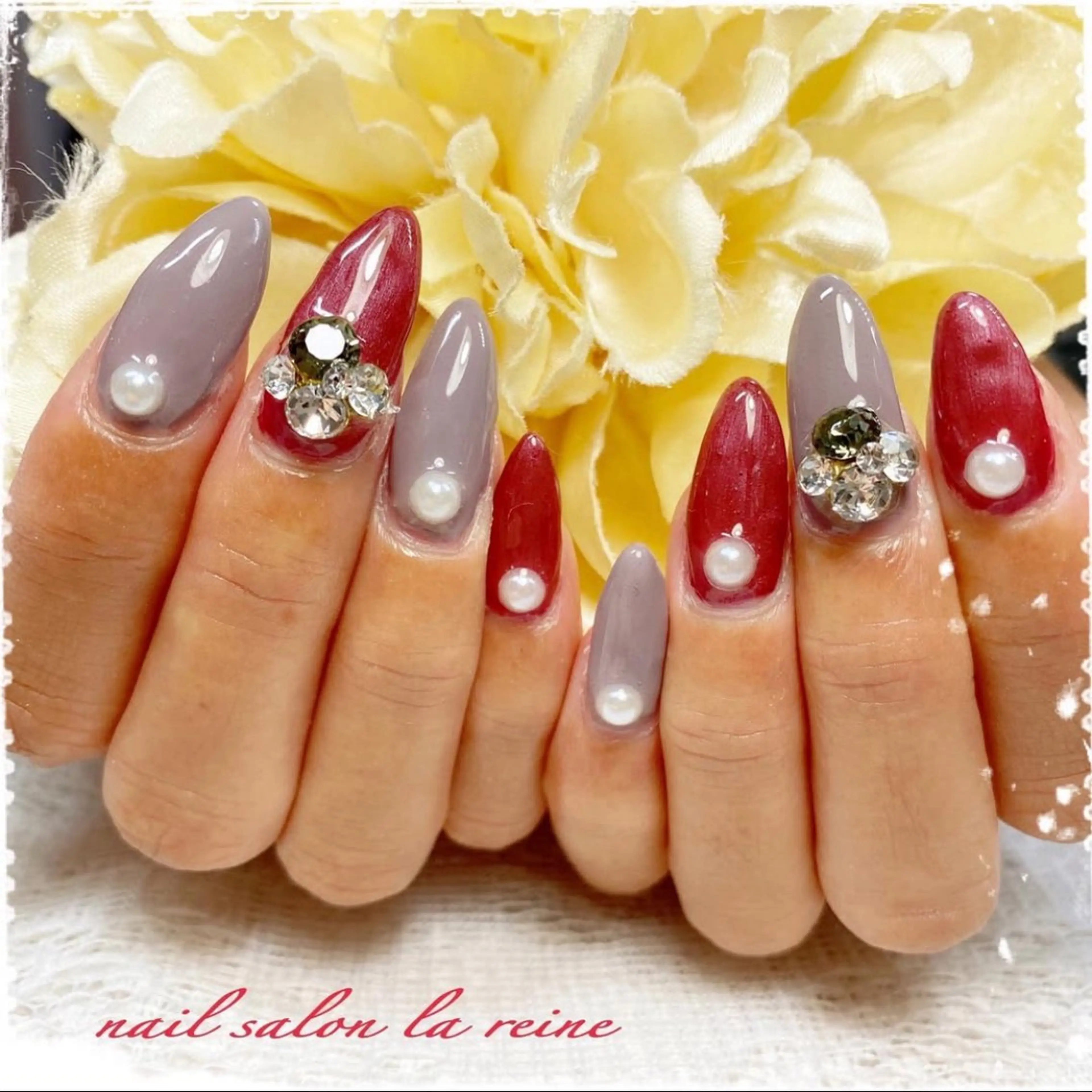 ネイル ワンカラーネイル nail salon la reineのネイルデザイン