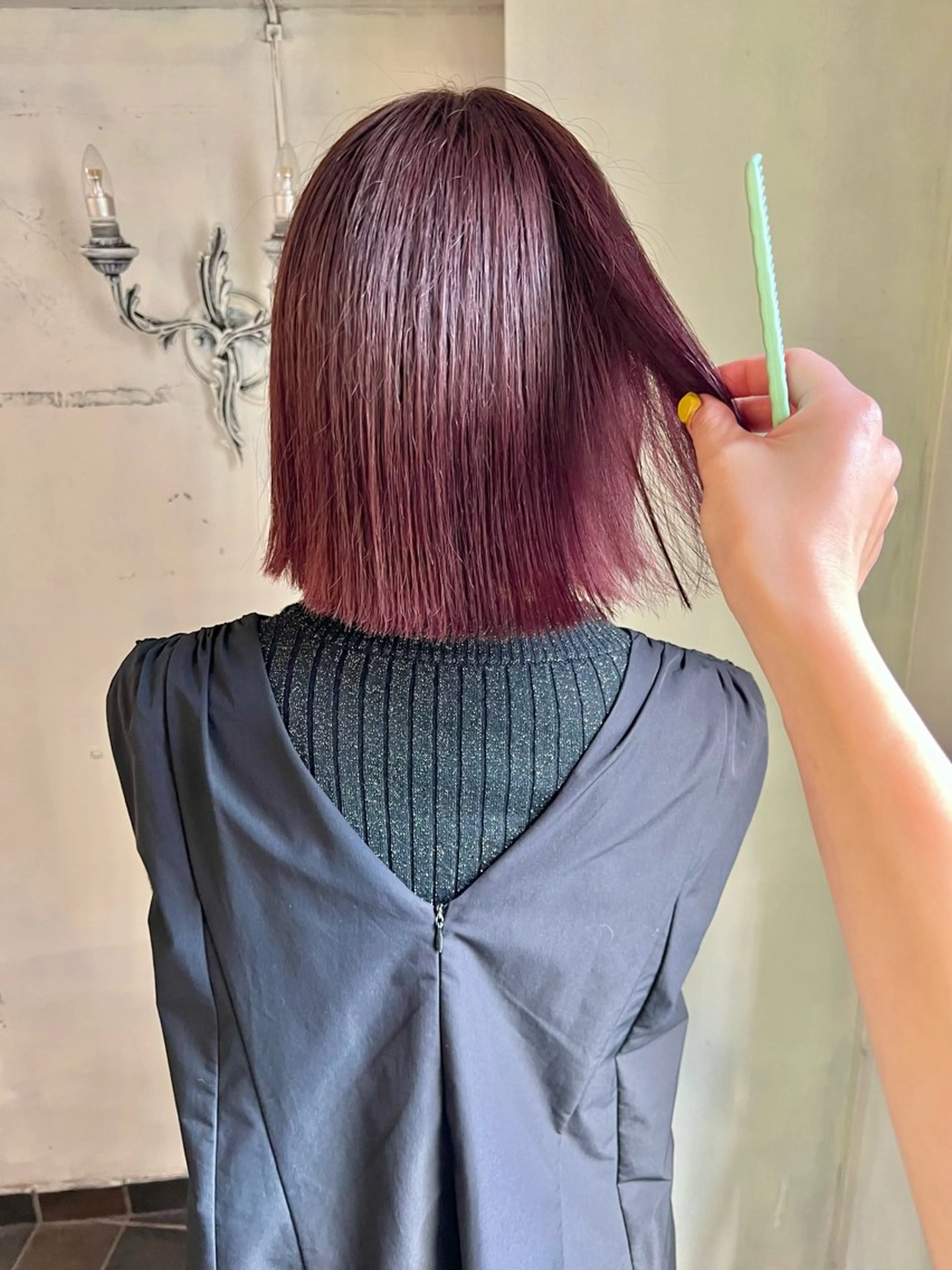 ミディアム カラー ブリーチ ダブルカラー ブリーチなしカラー ヘアカラー 暖色カラー/ブリーチ /かしむらゆうかのヘアスタイル