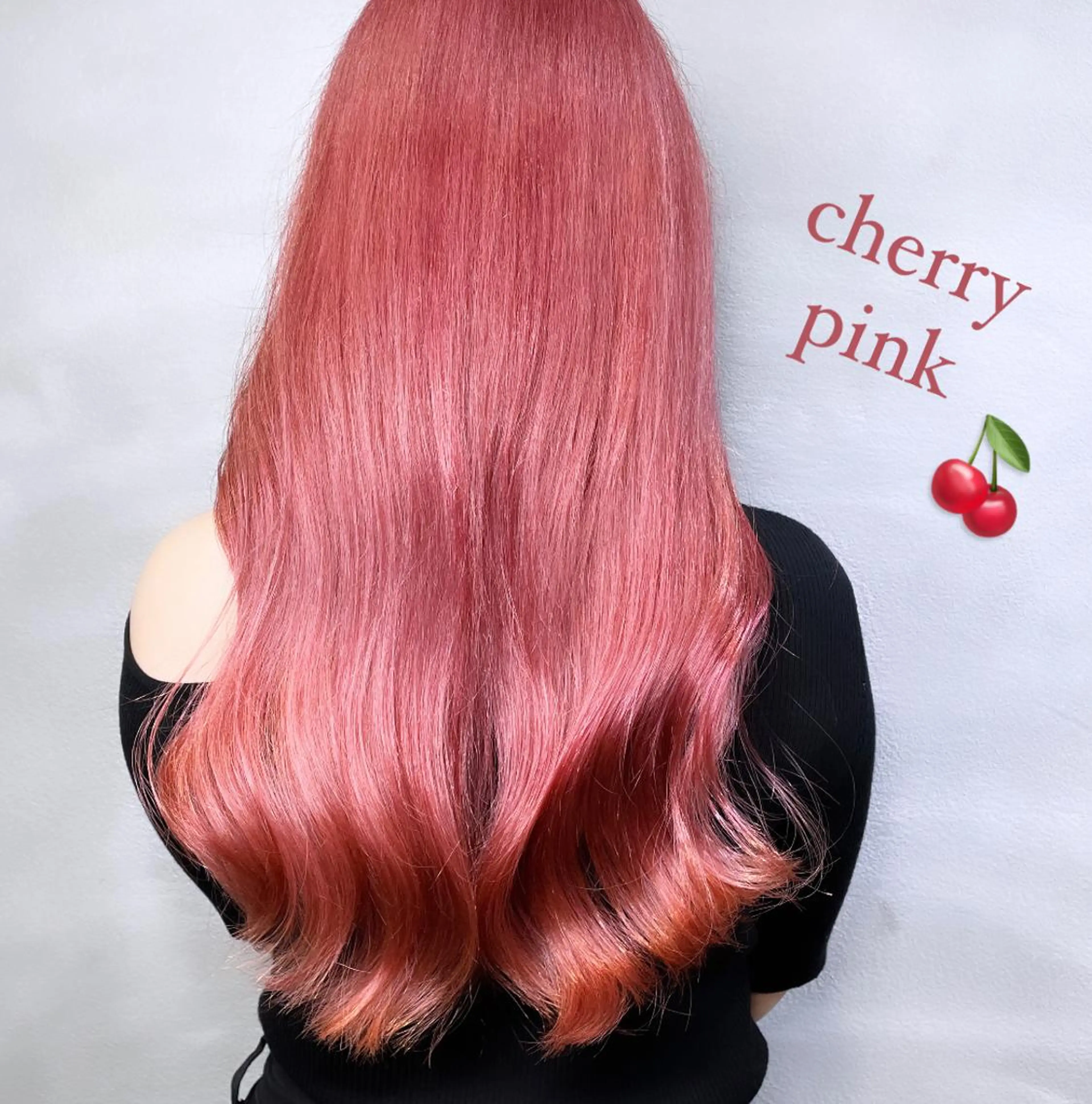 ロング カラー ピンクカラー ヨシンモリ 韓国風ヘア カット ヘアカラー トリートメント 透明感カラー×小 顔レイヤー♡ヒデさんのヘアスタイル