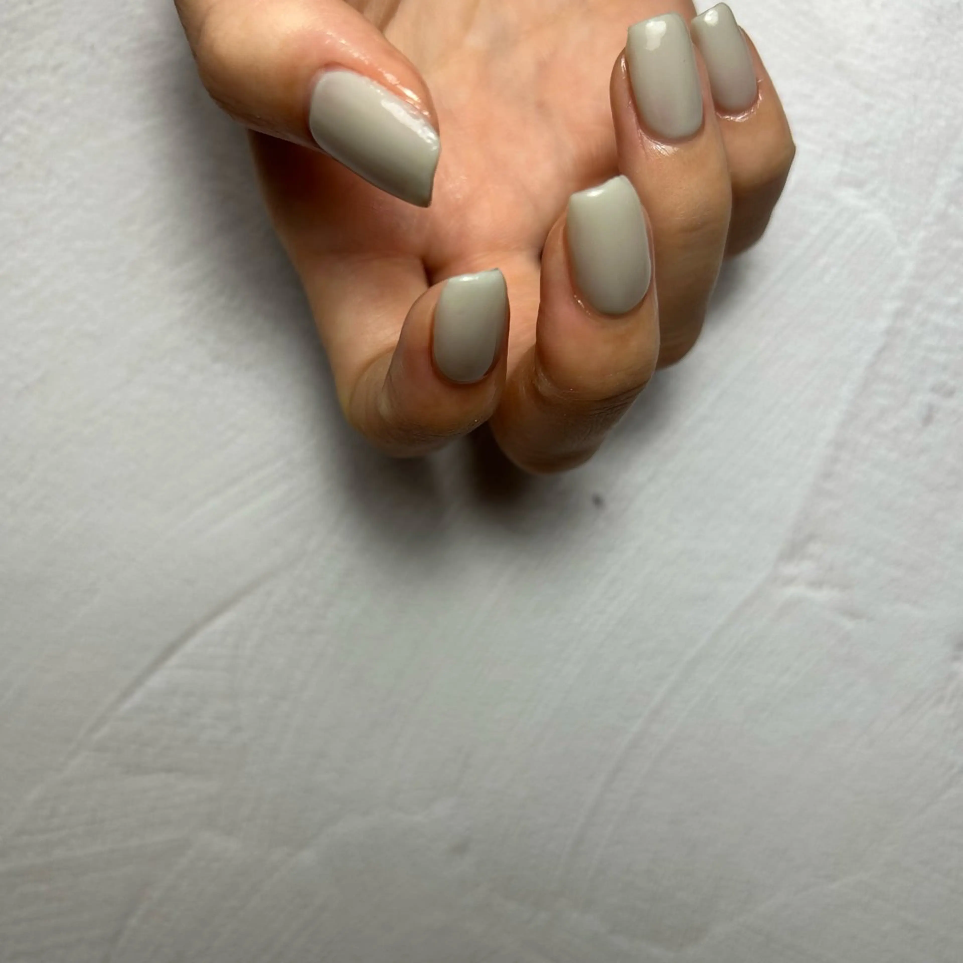 ネイル ブルー ワンカラーネイル ハンドネイル soa.Aika 自爪育成のネイルデザイン