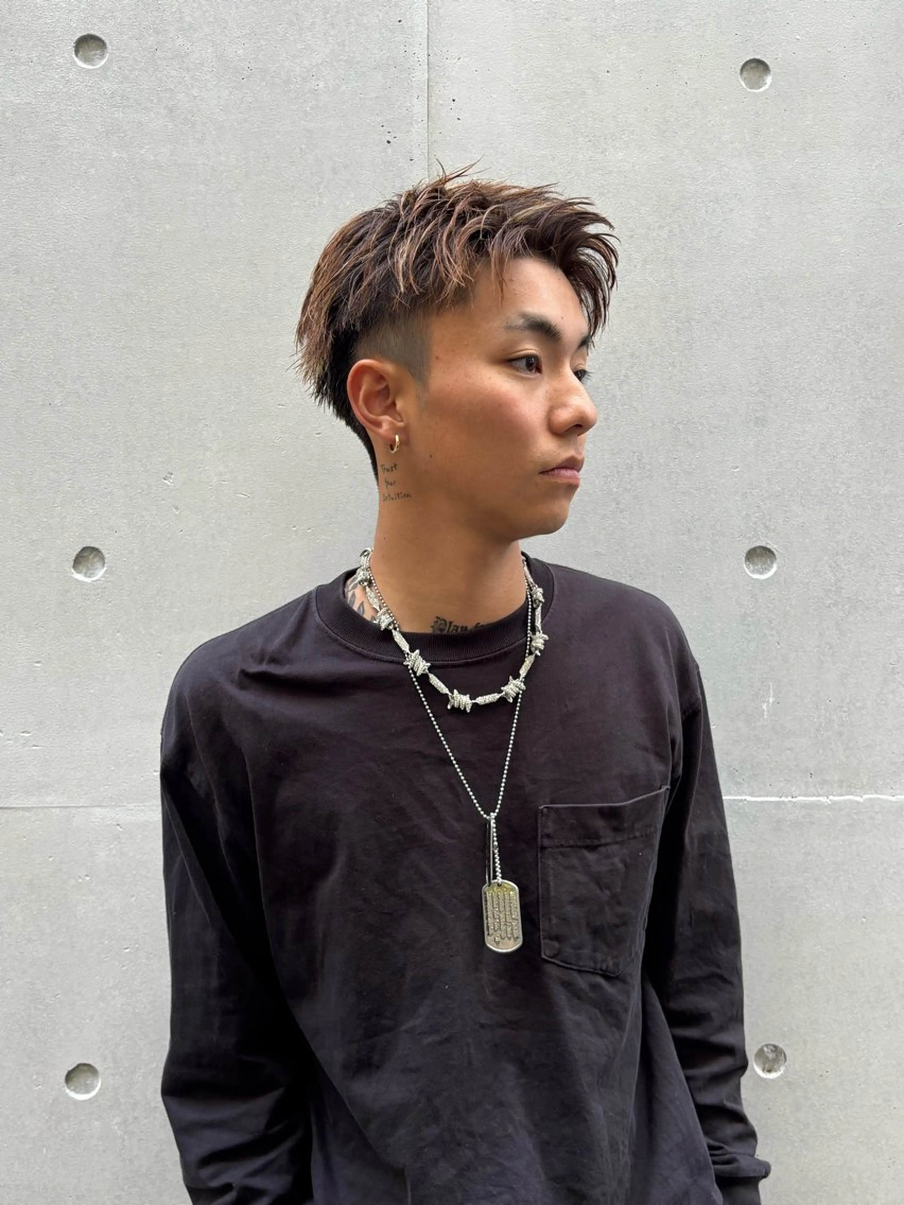 ショート カラー メンズ カット/縮毛矯正/ 鈴木敏文🍃のヘアスタイル