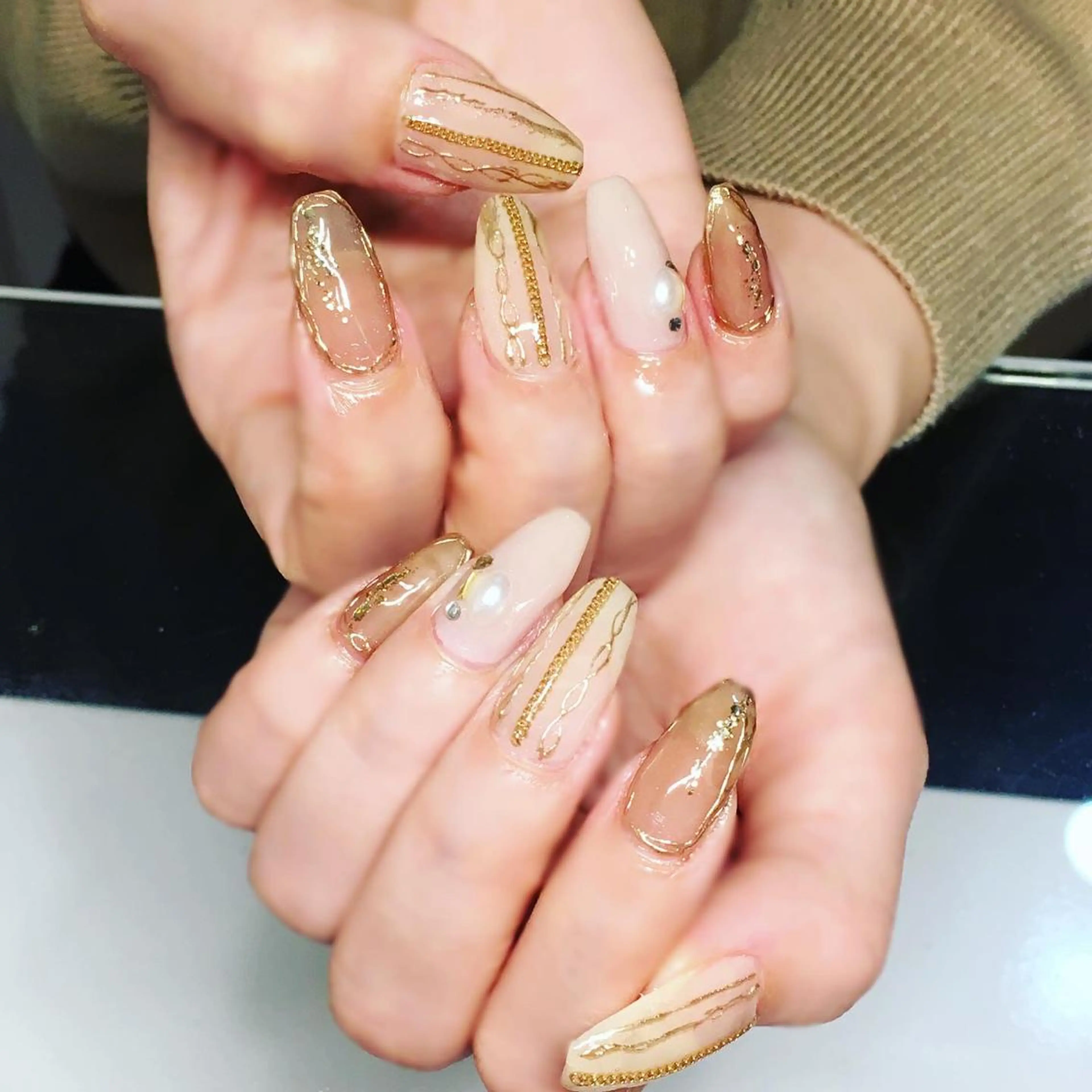 ネイル ジェルネイル ニュアンスネイル 春ネイル Nyanco Nailのネイルデザイン