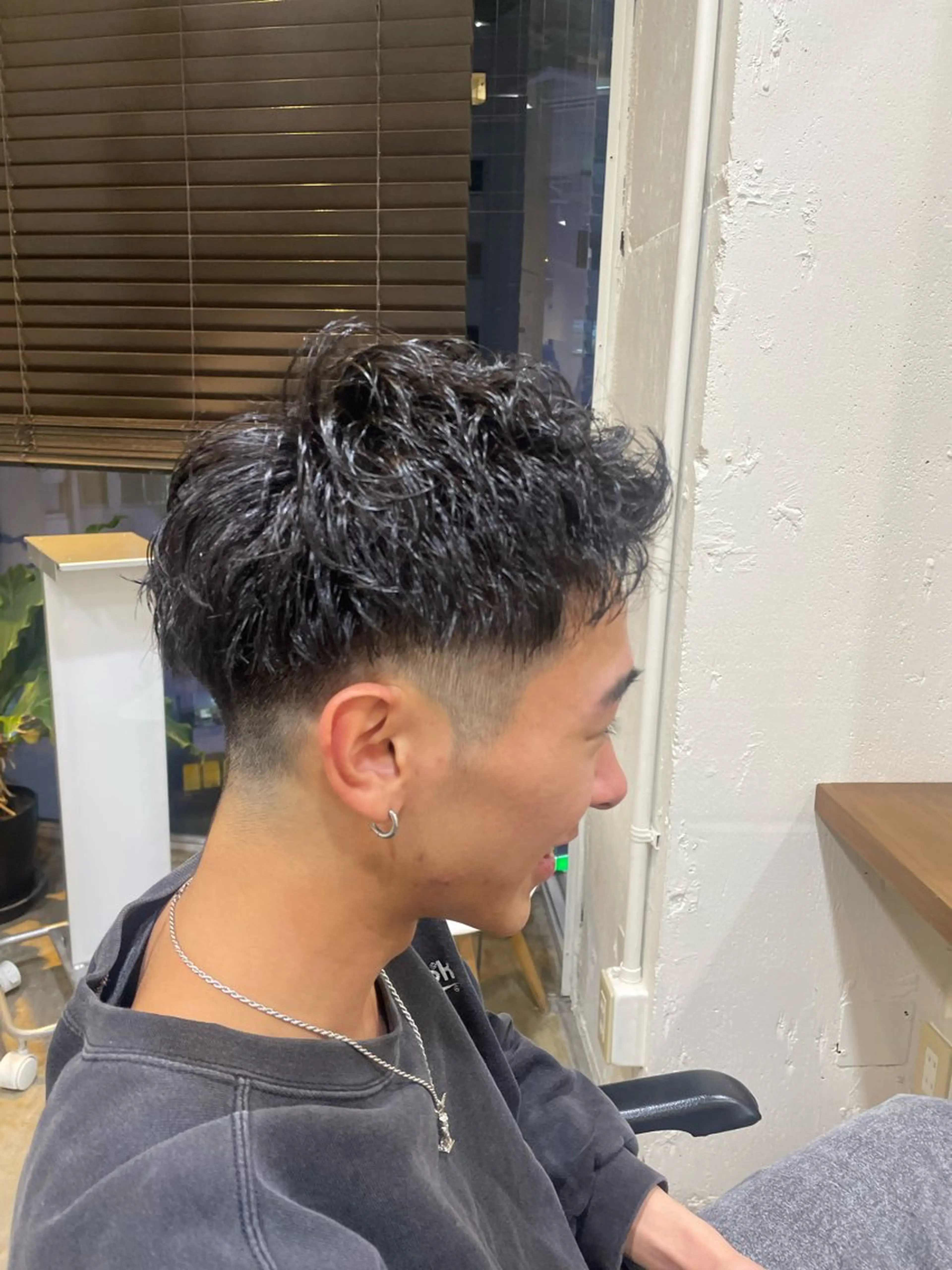 ショート パーマ メンズ 韓国ヘア/wカラー レイヤー/RIN🎀のヘアスタイル