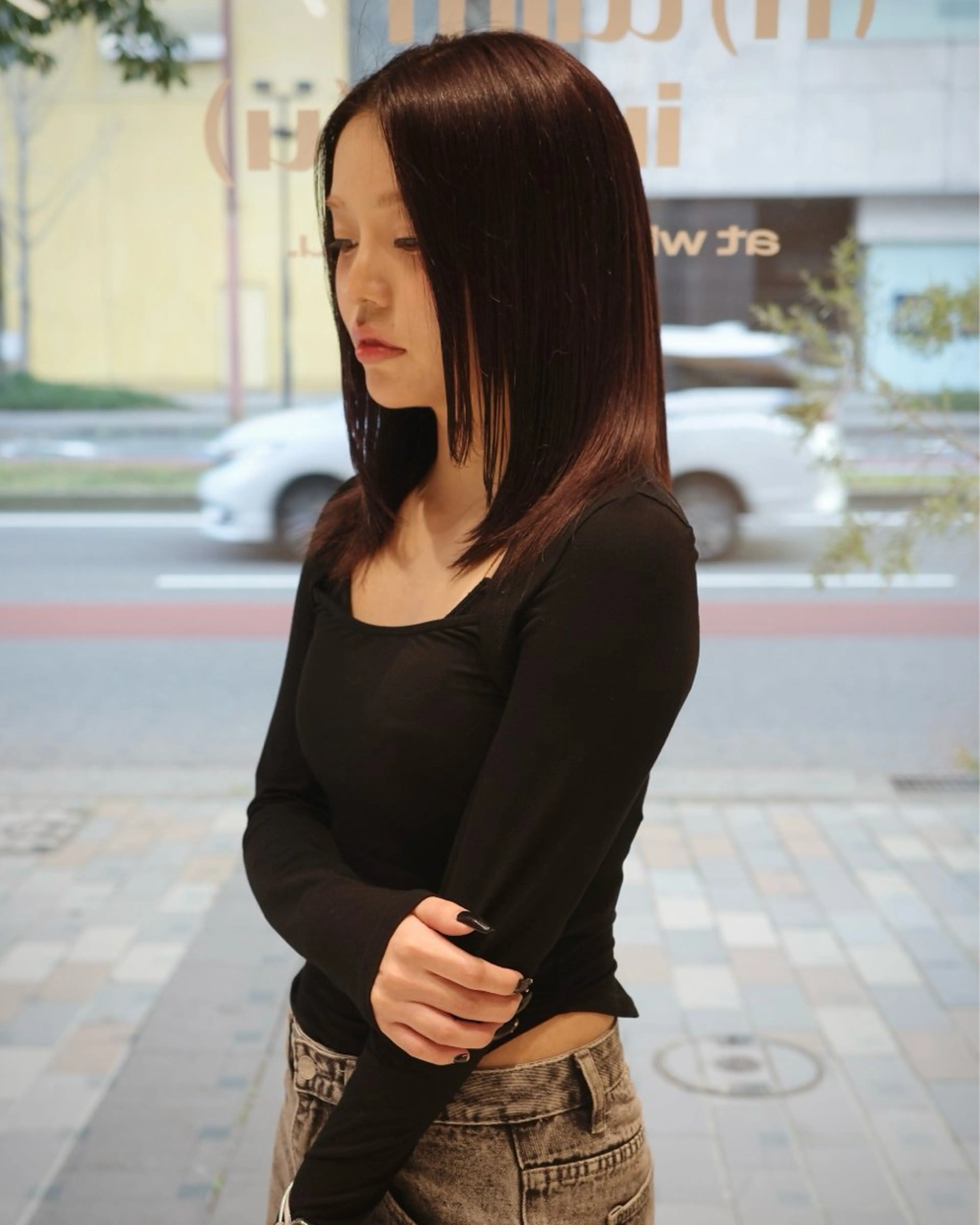 ミディアム ヘアカラー トリートメント (h)wim kikoのヘアスタイル