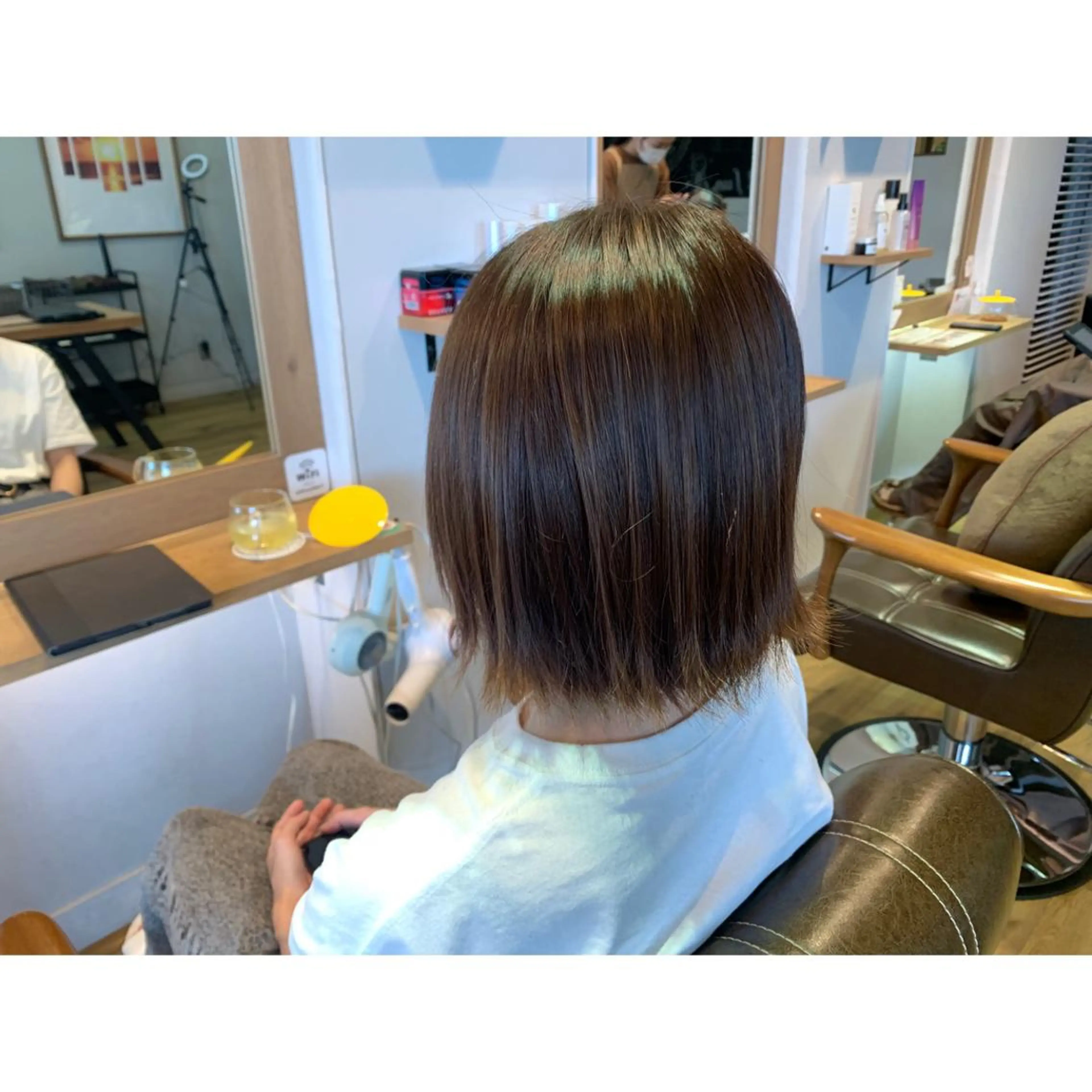 ショート カラー アッシュ ヘアカラー トリートメント ツキダテ ユイのヘアスタイル