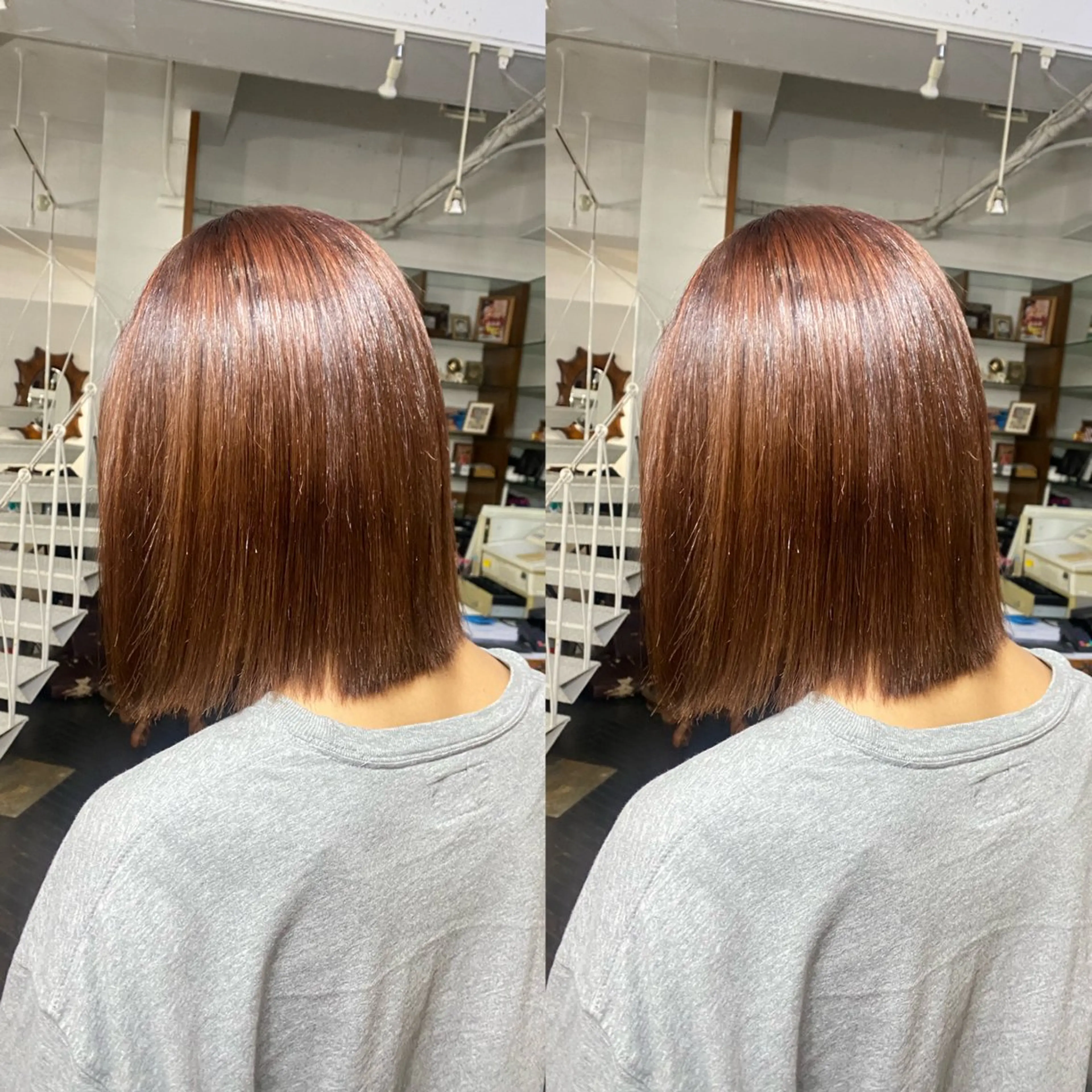 ショート カラー オレンジ 髪質改善 💎ハイトーン/艶 カラー モエカ💎のヘアスタイル