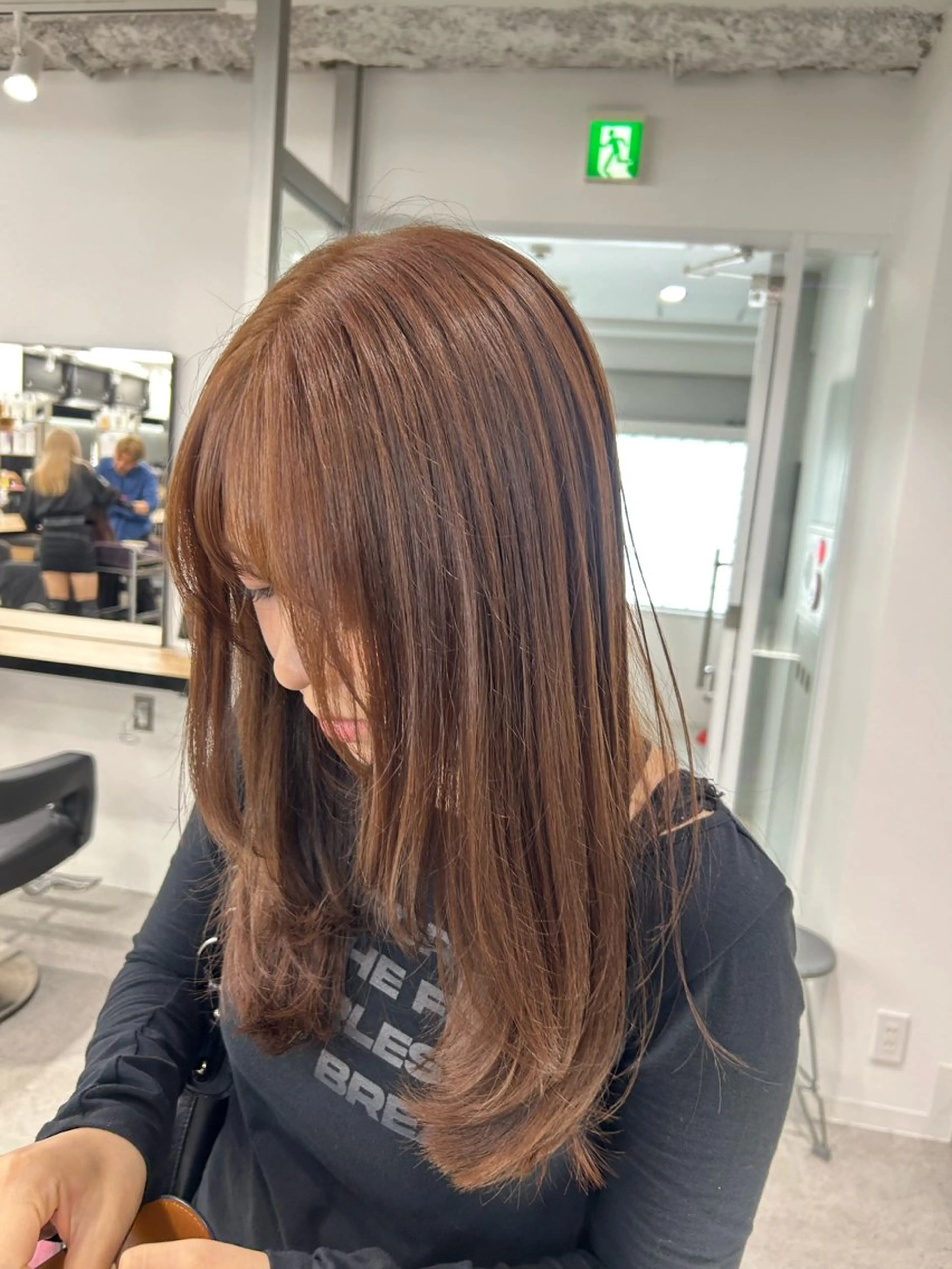 ロング カラー 愛結 暖色カラー🎀🩰のヘアスタイル