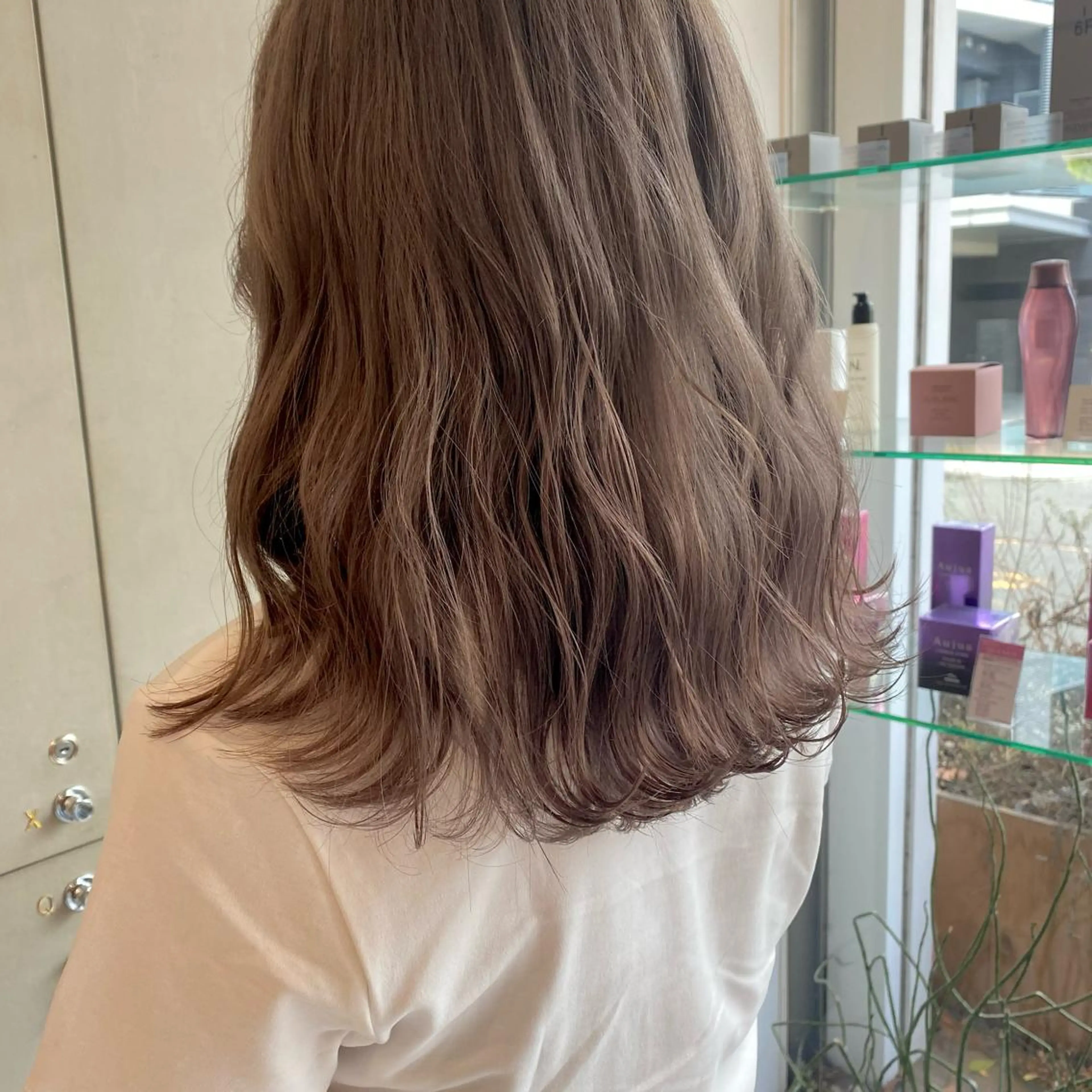 ロング カラー ベージュカラー 透明感カラー ヘアカラー アオヌマミユ☁️ /ボブ/ハイトーン/のヘアスタイル