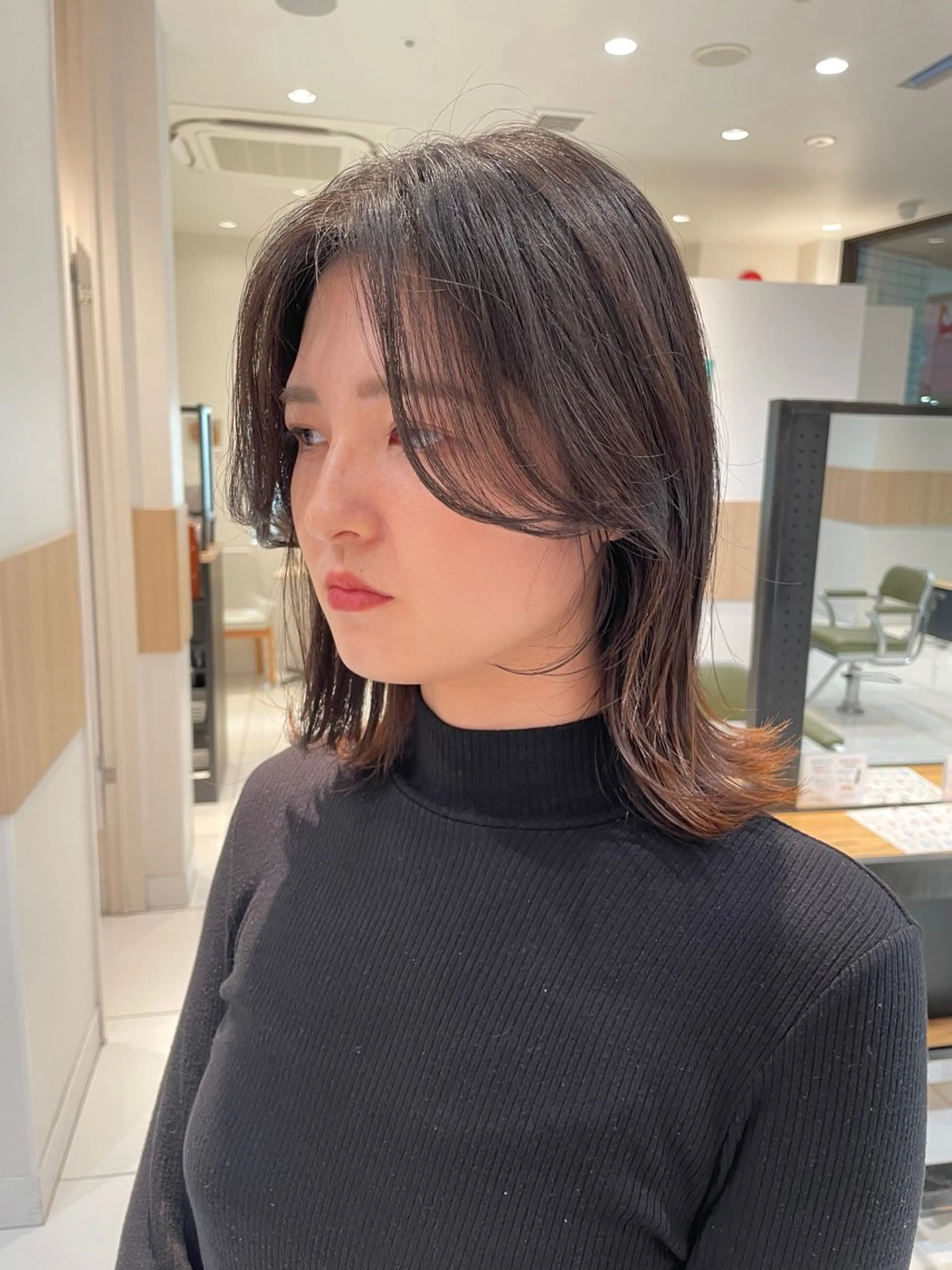 ミディアム 💗モデルカット 募集中のヘアスタイル