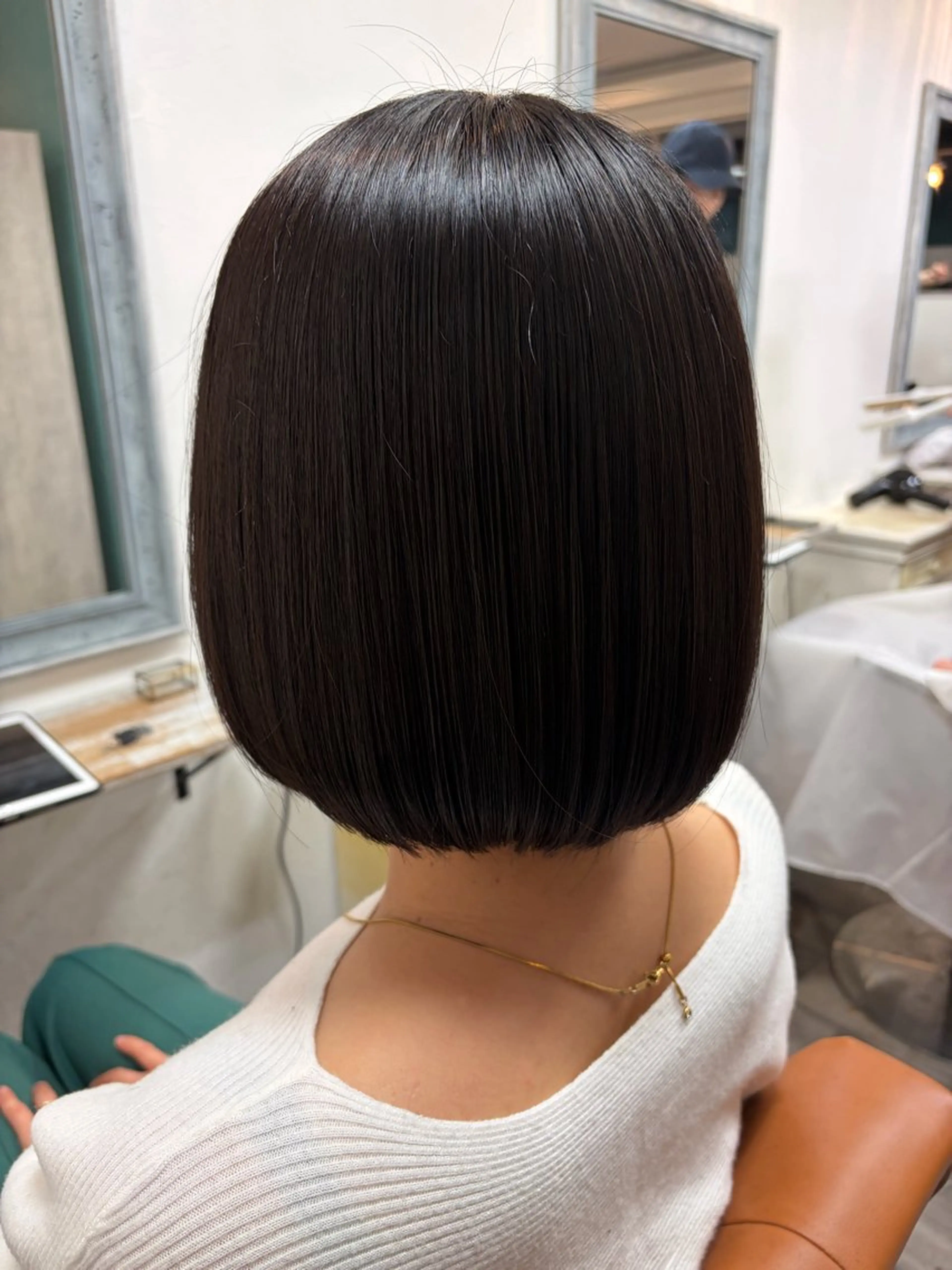 ショート ボブ カットモデル/金山・ 美容院/田口流名のヘアスタイル