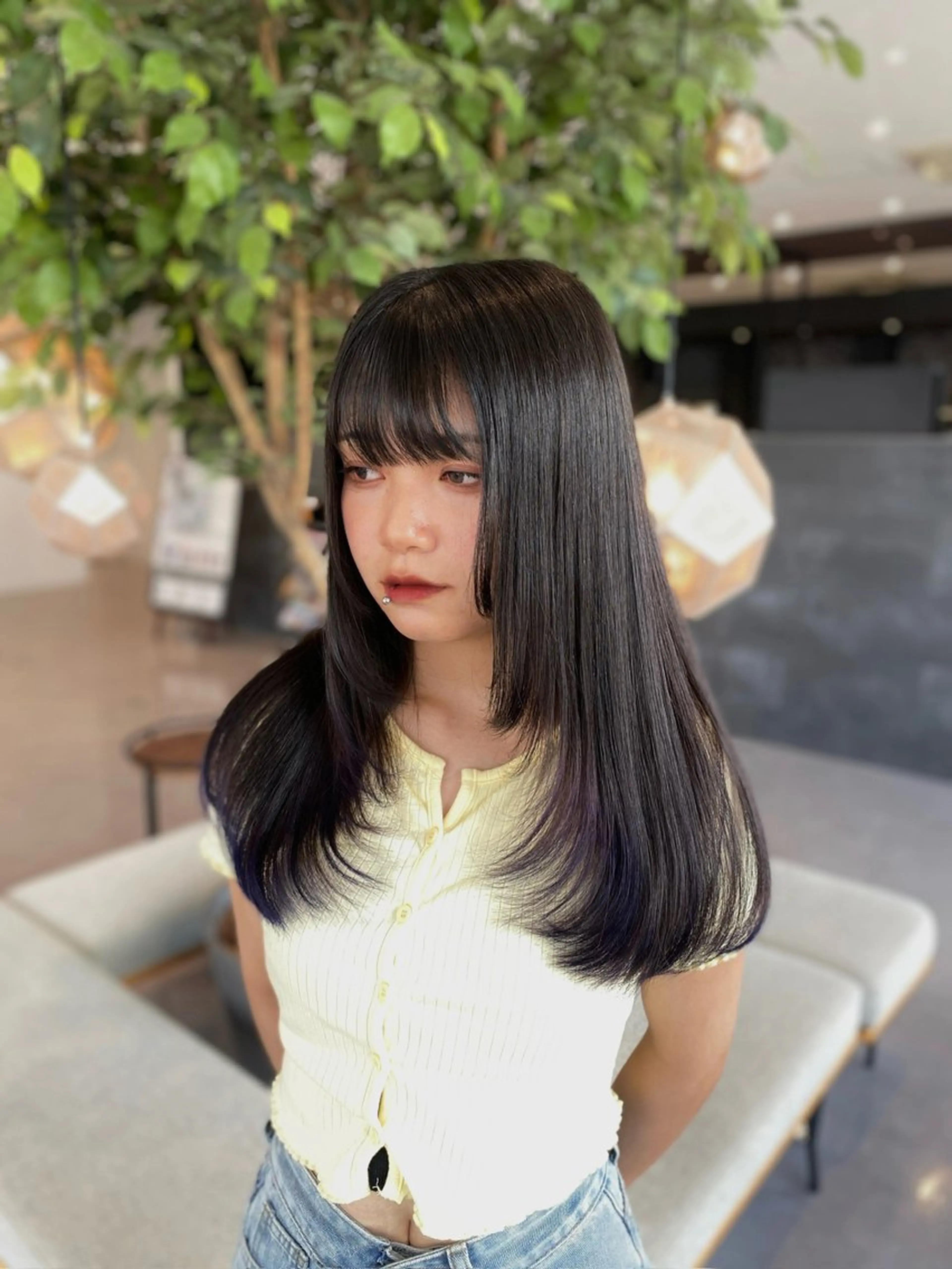 Zinaの魔法の小顔カット+アイロン仕上げの写真