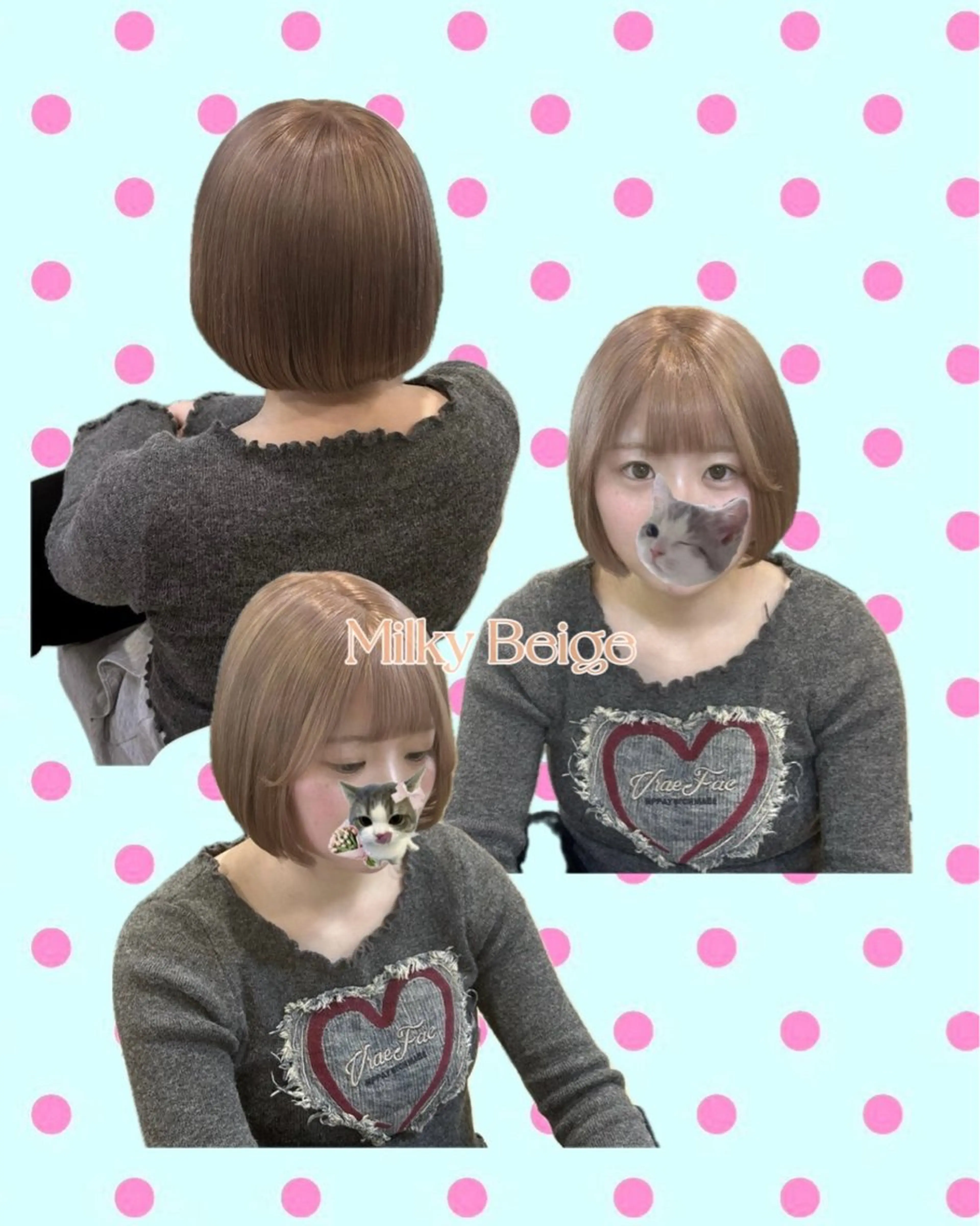 根本リタッチ＋オンカラー（ケアブリーチ込み）🎀全頭ブリーチも可能です♪の写真