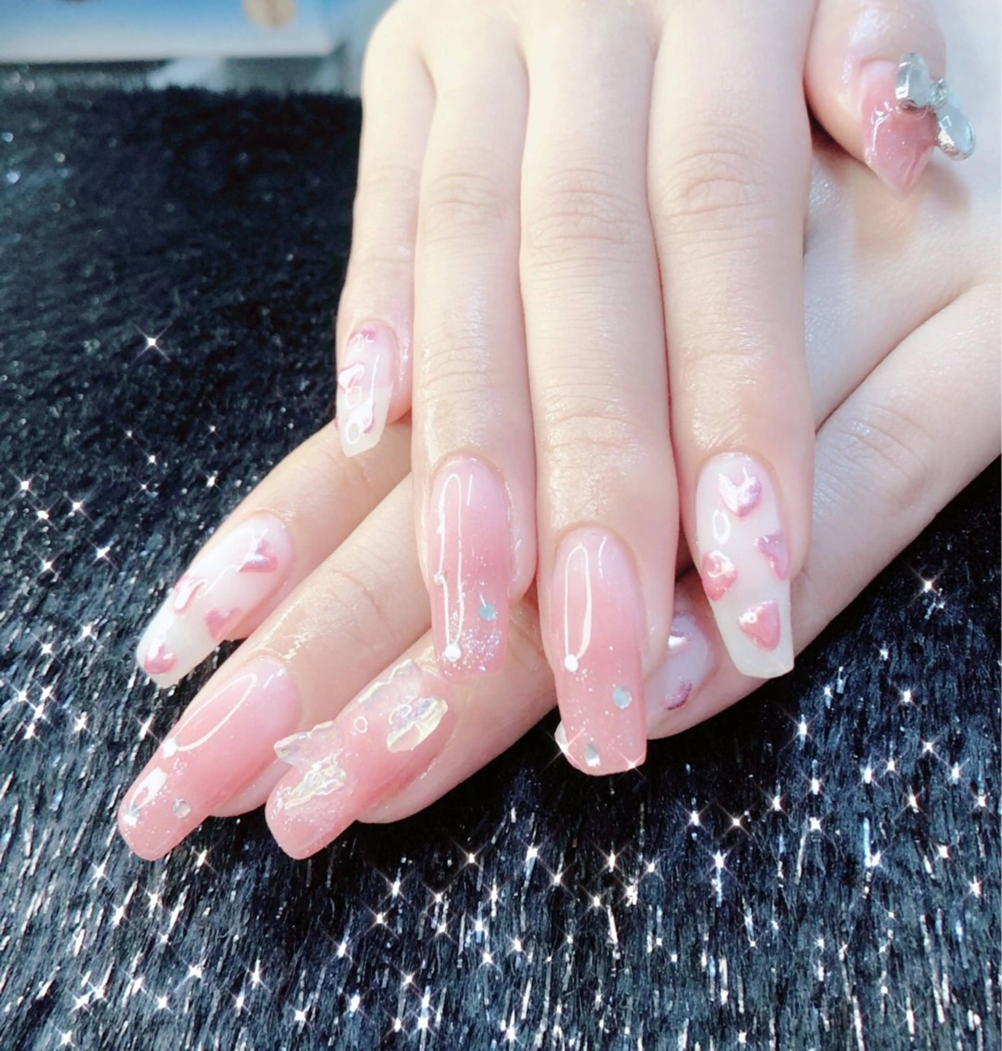 ネイル 桜ネイル フットネイル フレンチネイル ジェルネイル グラデーション ハンドネイル ハンドケア 大門浜松町 ネイルのネイルデザイン