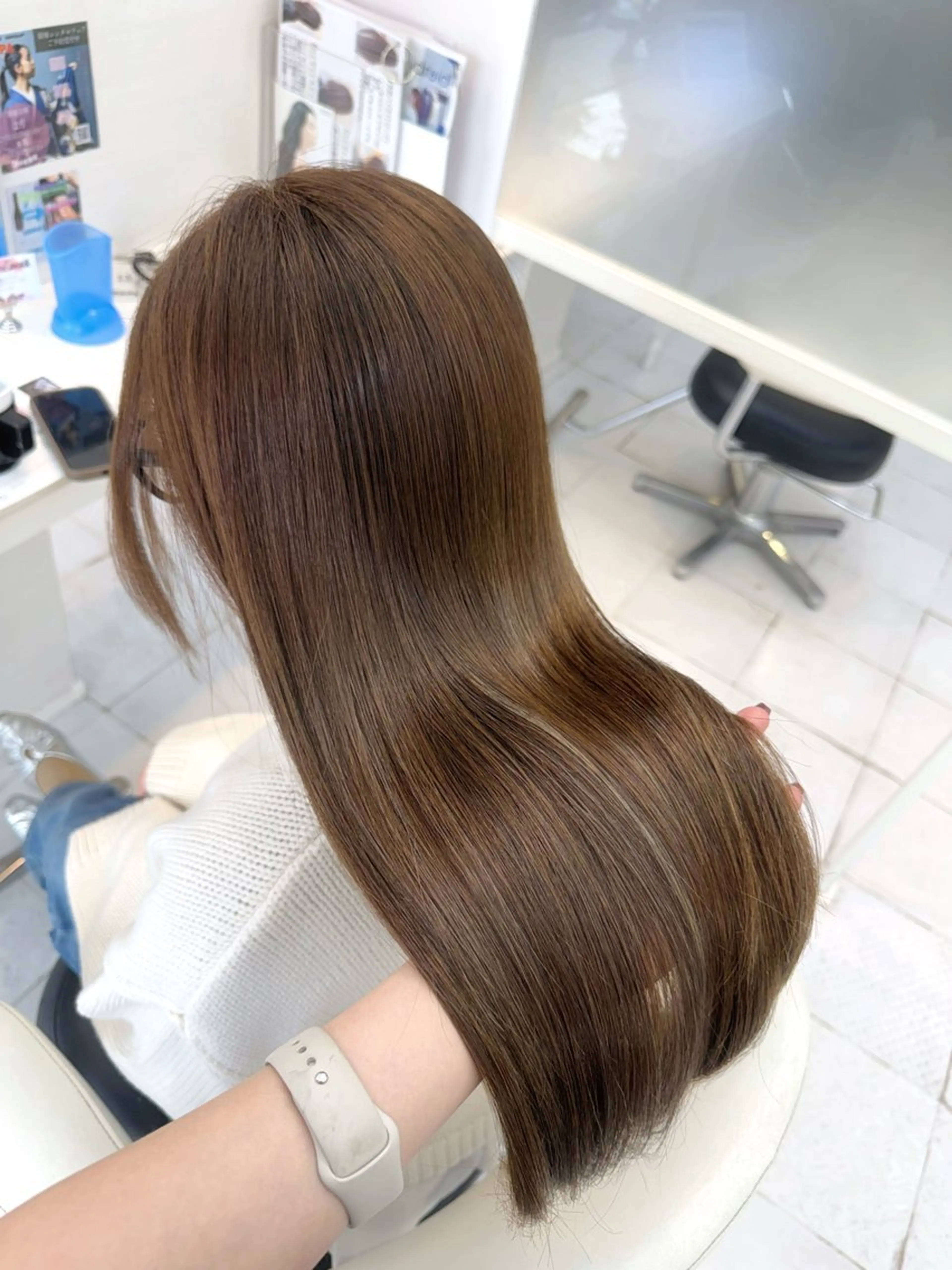 ロング カット ヘアカラー トリートメント すずき なつき🌙のヘアスタイル