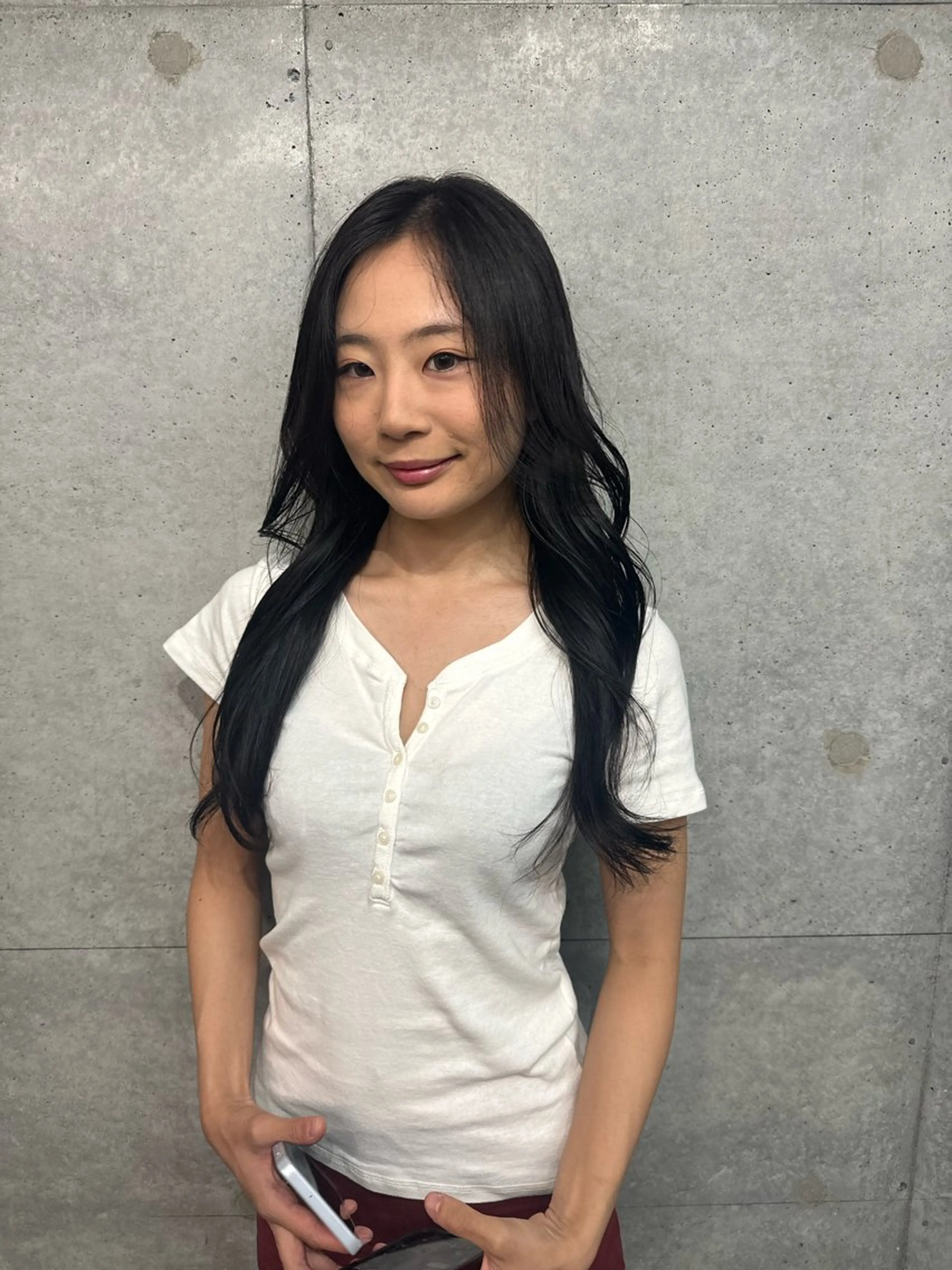 カラー 艶髪/ハイトーン モカのヘアスタイル