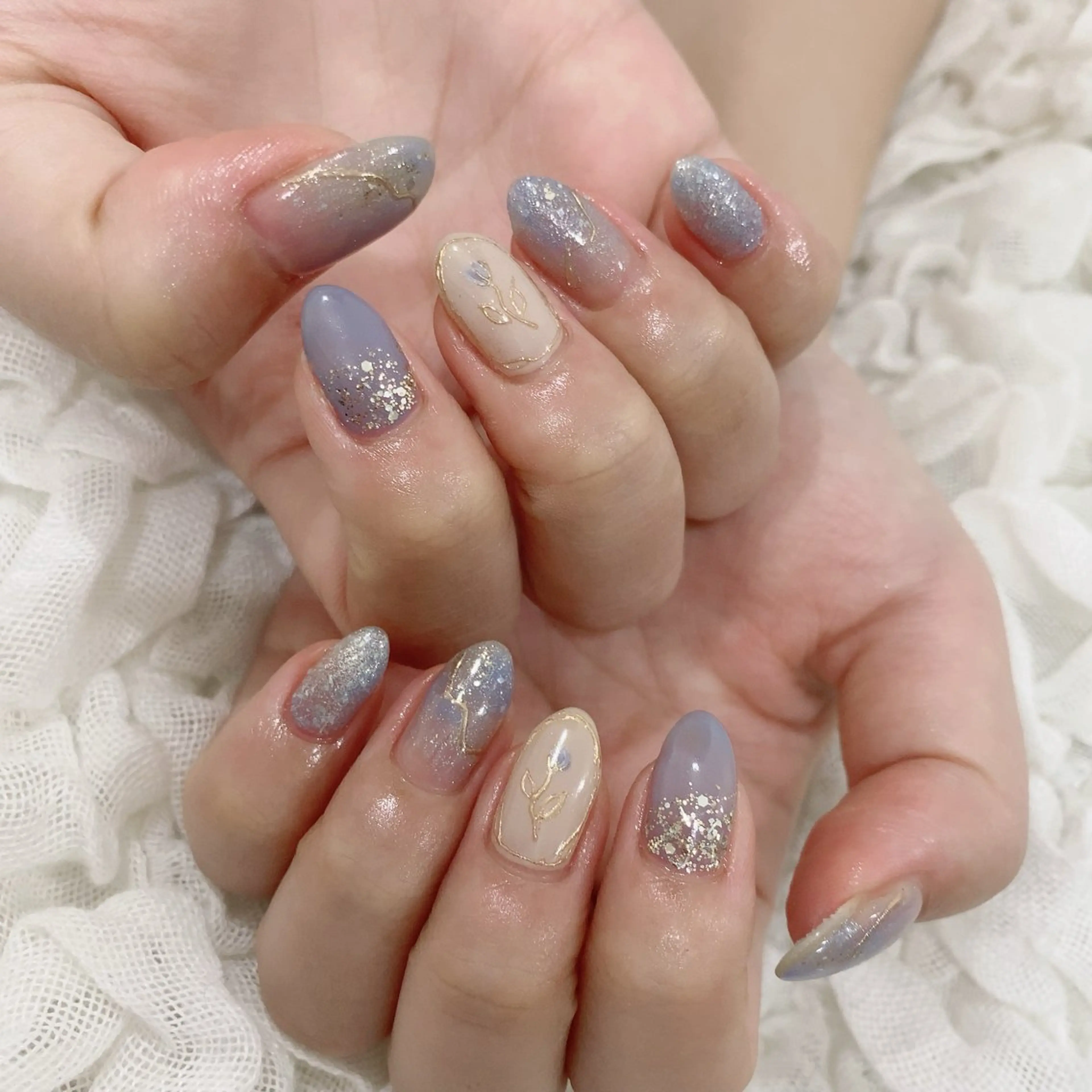 ネイル ミラーネイル ハンドネイル SOL NAILのネイルデザイン