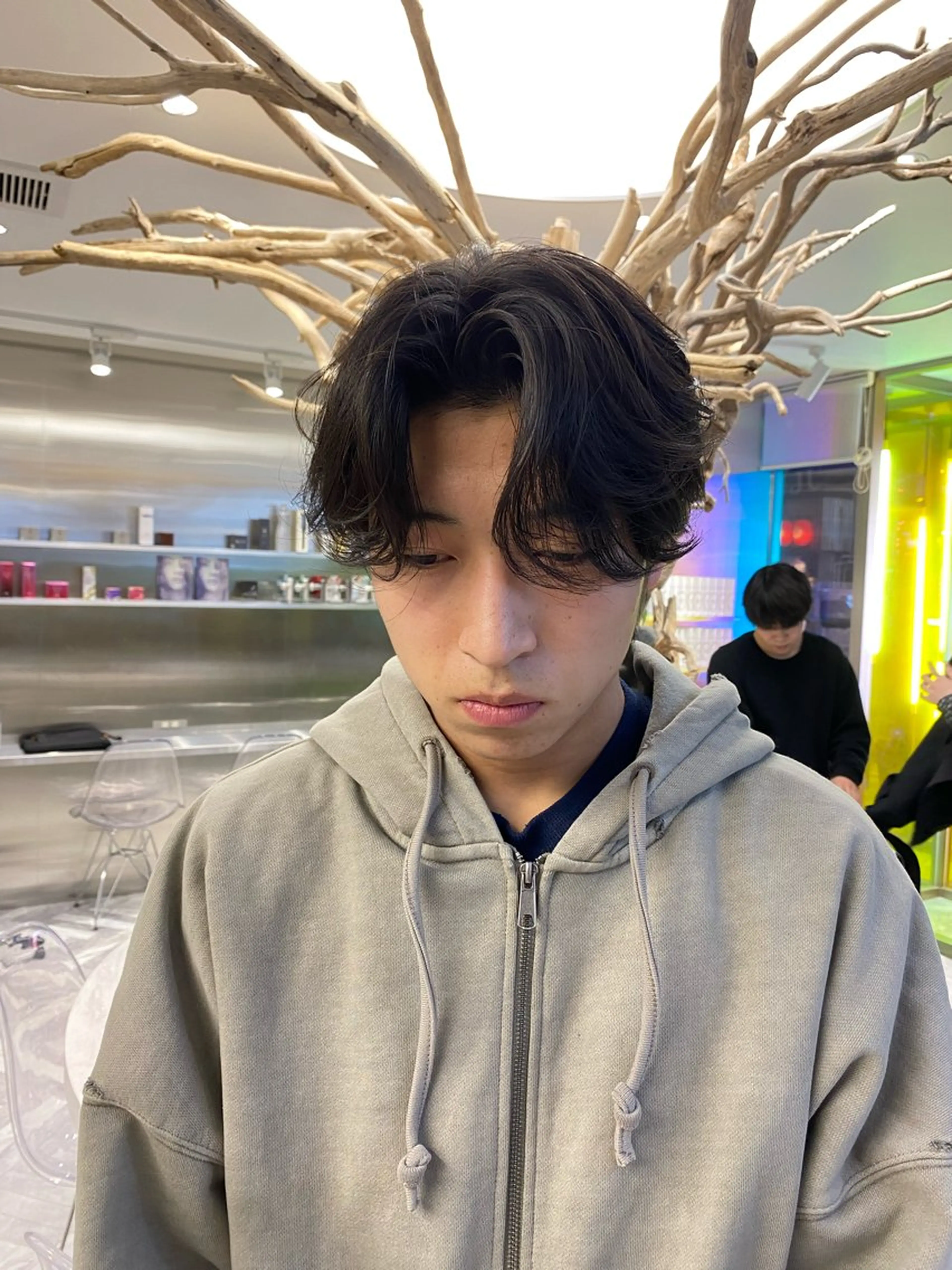 パーマ メンズ カット パーマ シャドウパーマ/ ルーズパーマ/メンズのヘアスタイル