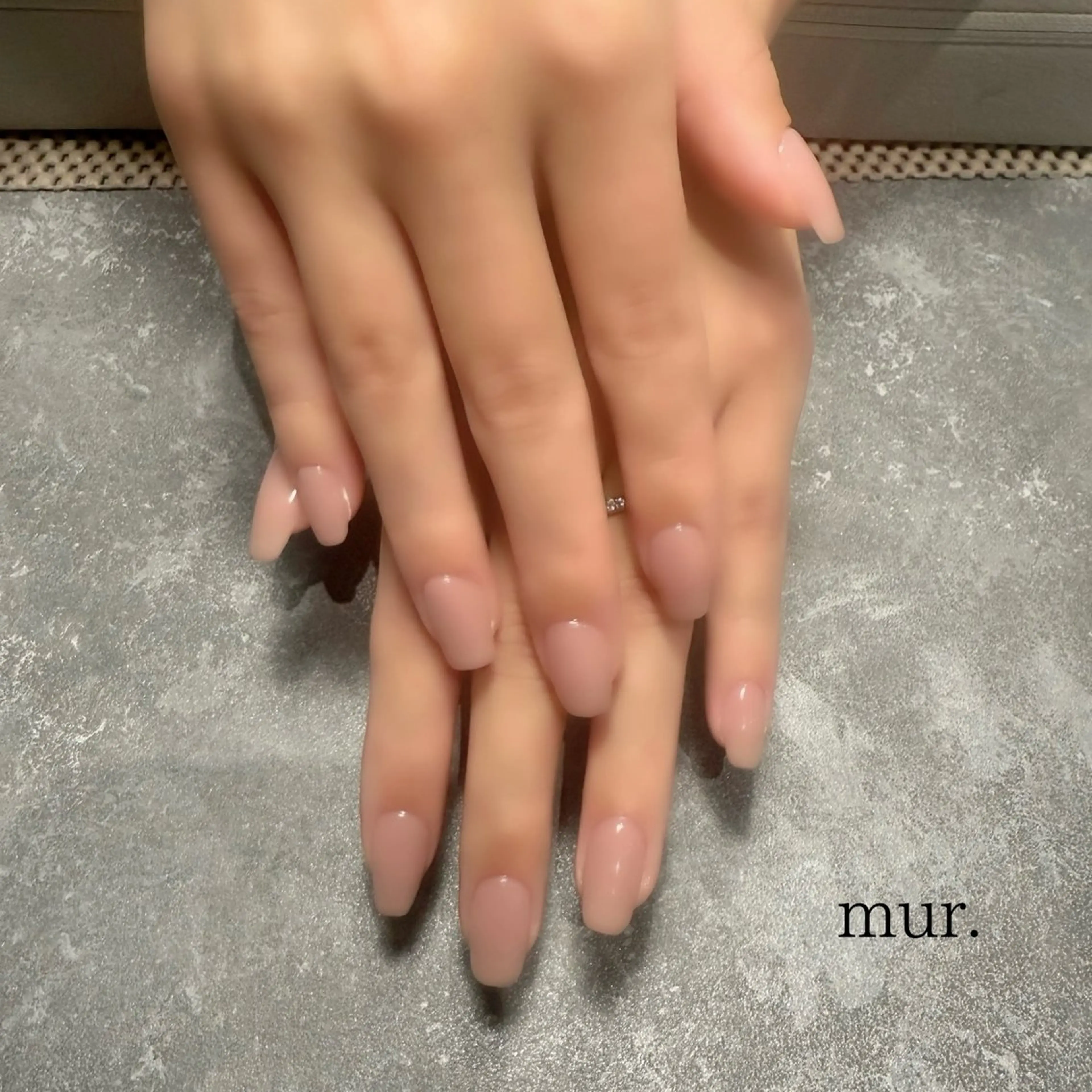 ネイル ジェルネイル ワンカラーネイル シンプルネイル ハンドネイル mur. harukaのネイルデザイン