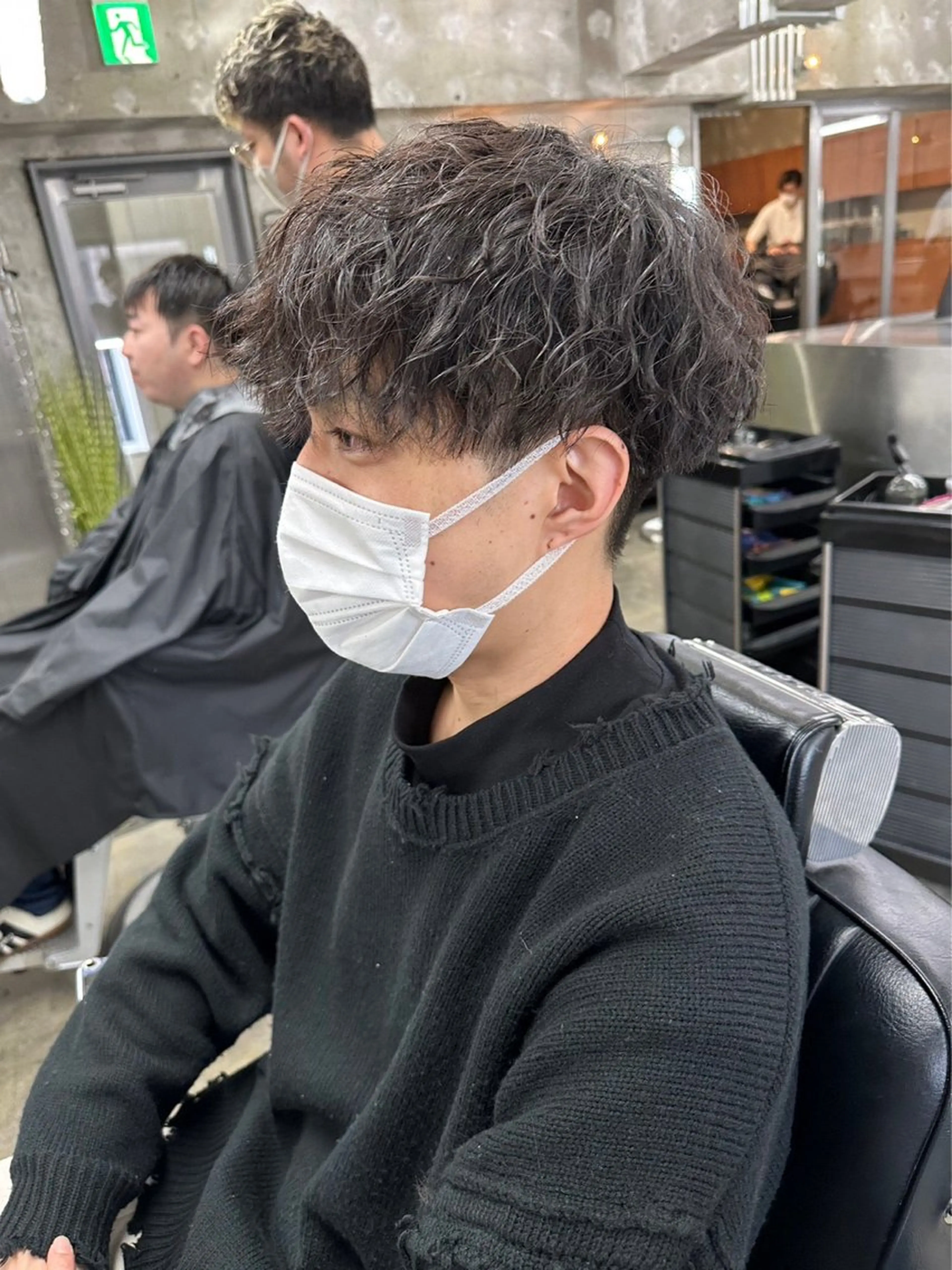 ショート パーマ メンズ カット パーマ トリートメント 亀井隆汰/メンズ専門 パーマ特化美容師のヘアスタイル