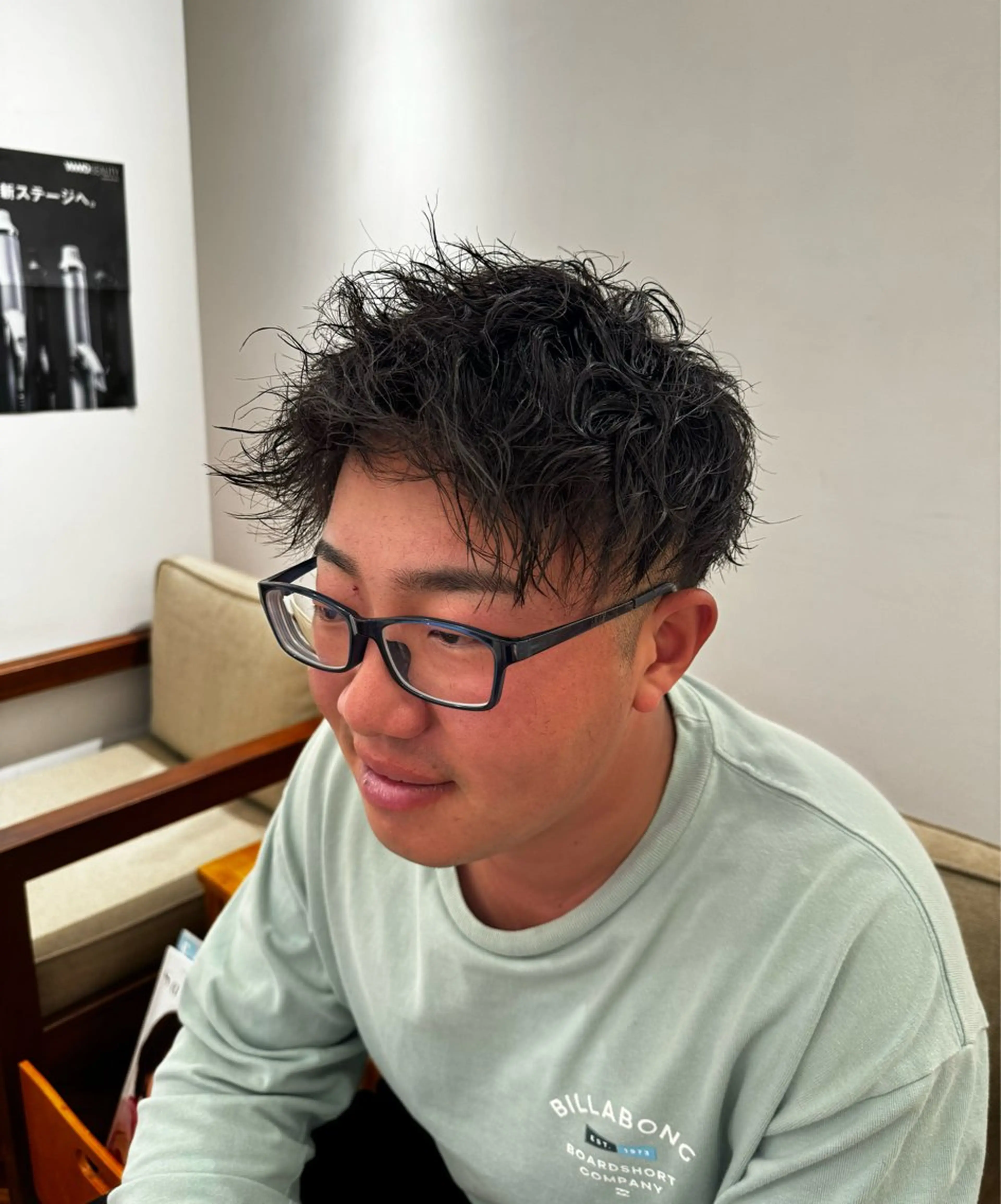 ショート パーマ メンズ カット パーマ 吉田 新平のヘアスタイル