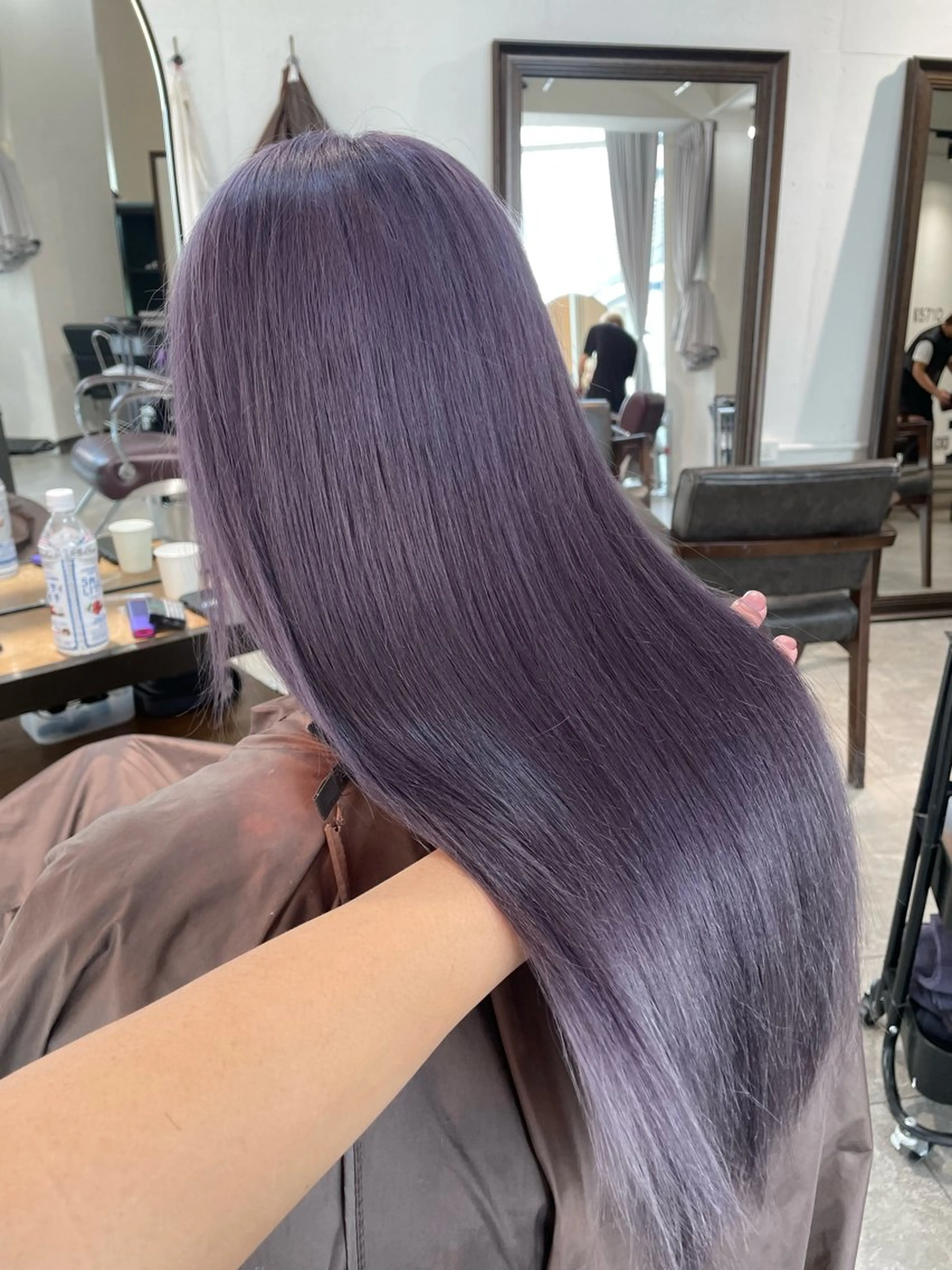 セミロング カラー パーマ ヘアアレンジ メンズ ブリーチカラー🤍 颯馬🐈‍⬛のヘアスタイル