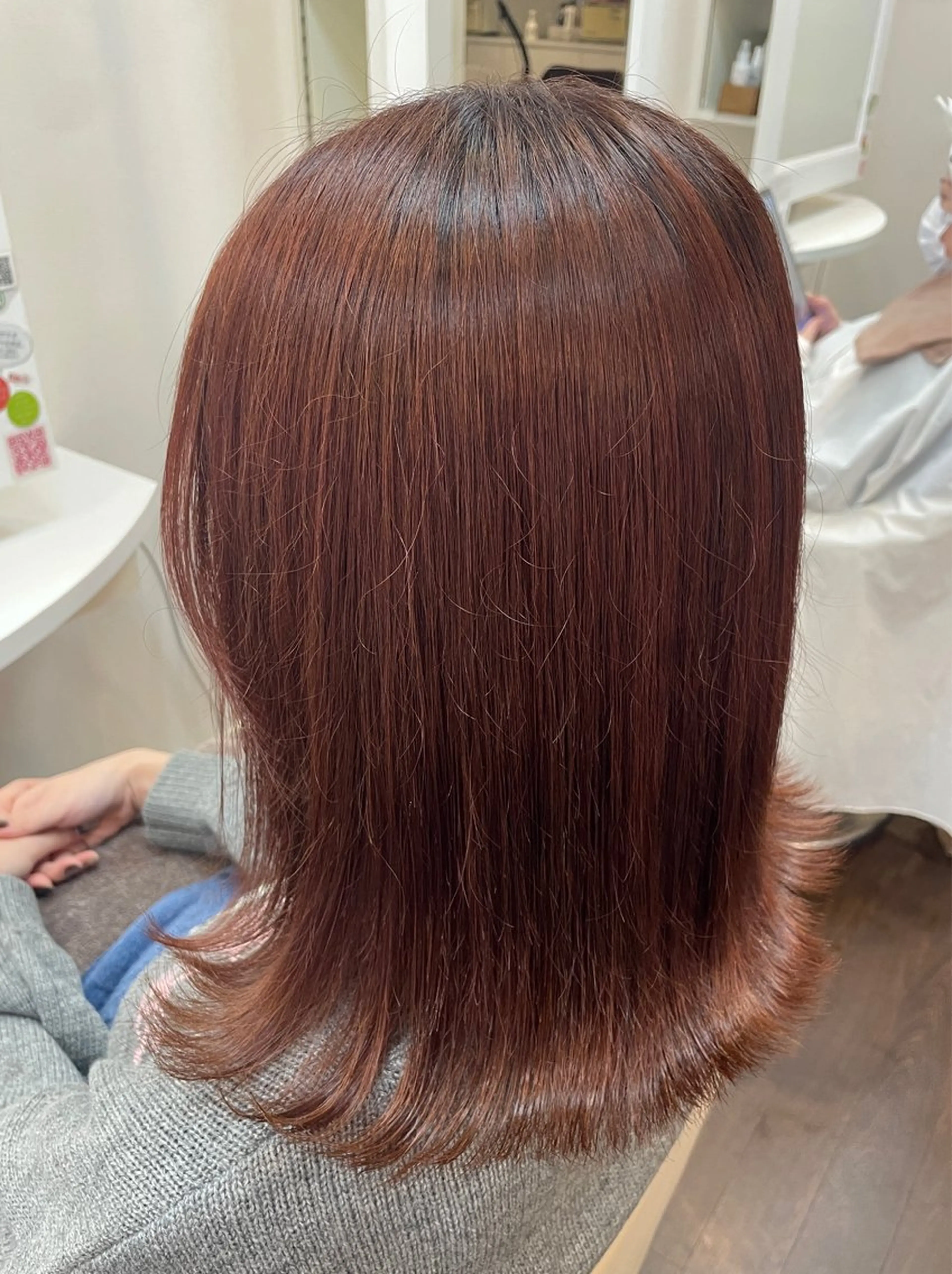 カラー ブラウンカラー レッドカラー ヘアカラー トリートメント 秋山 麗奈のヘアスタイル