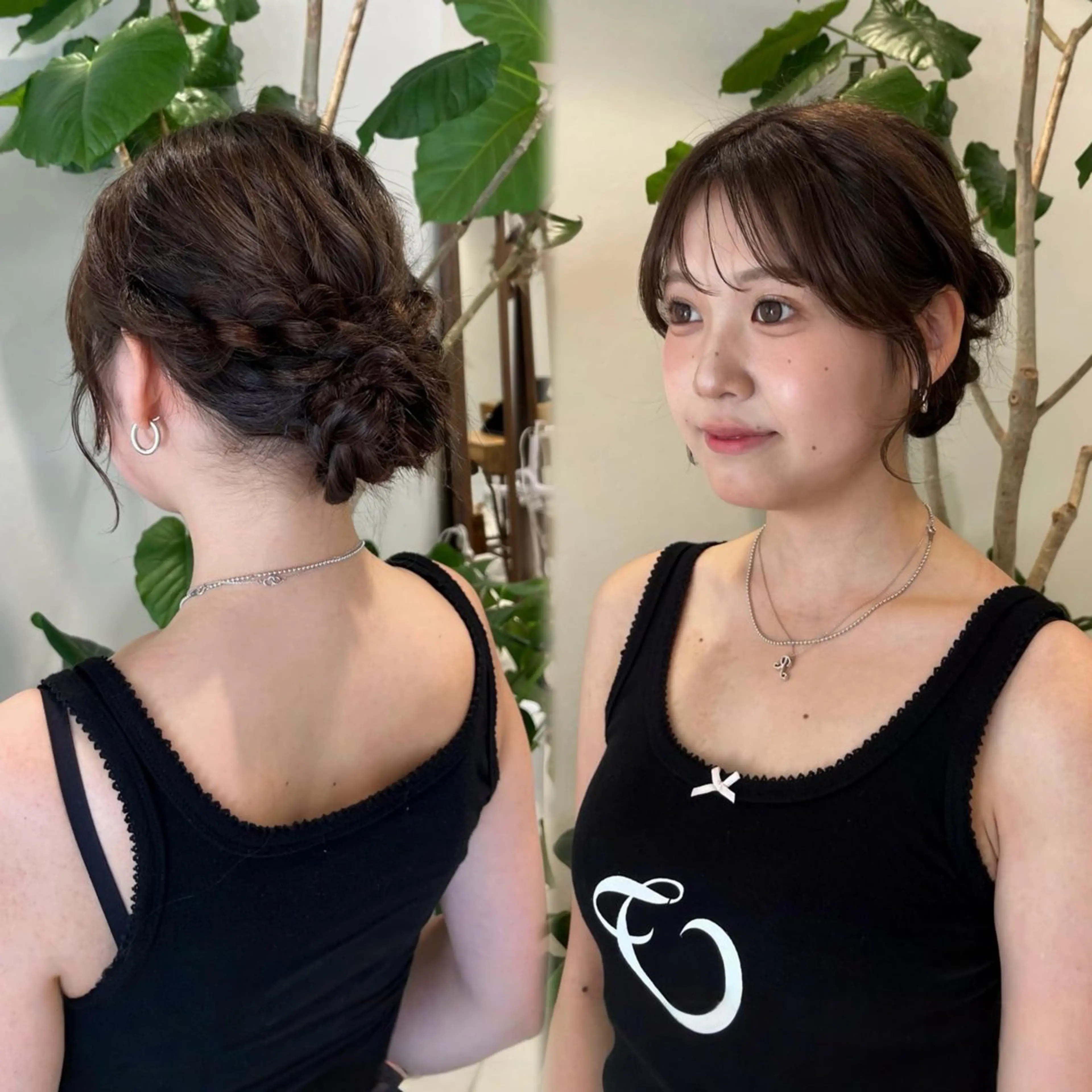 セミロング ヘアセット ボブパーマ／アレンジ Onのヘアスタイル