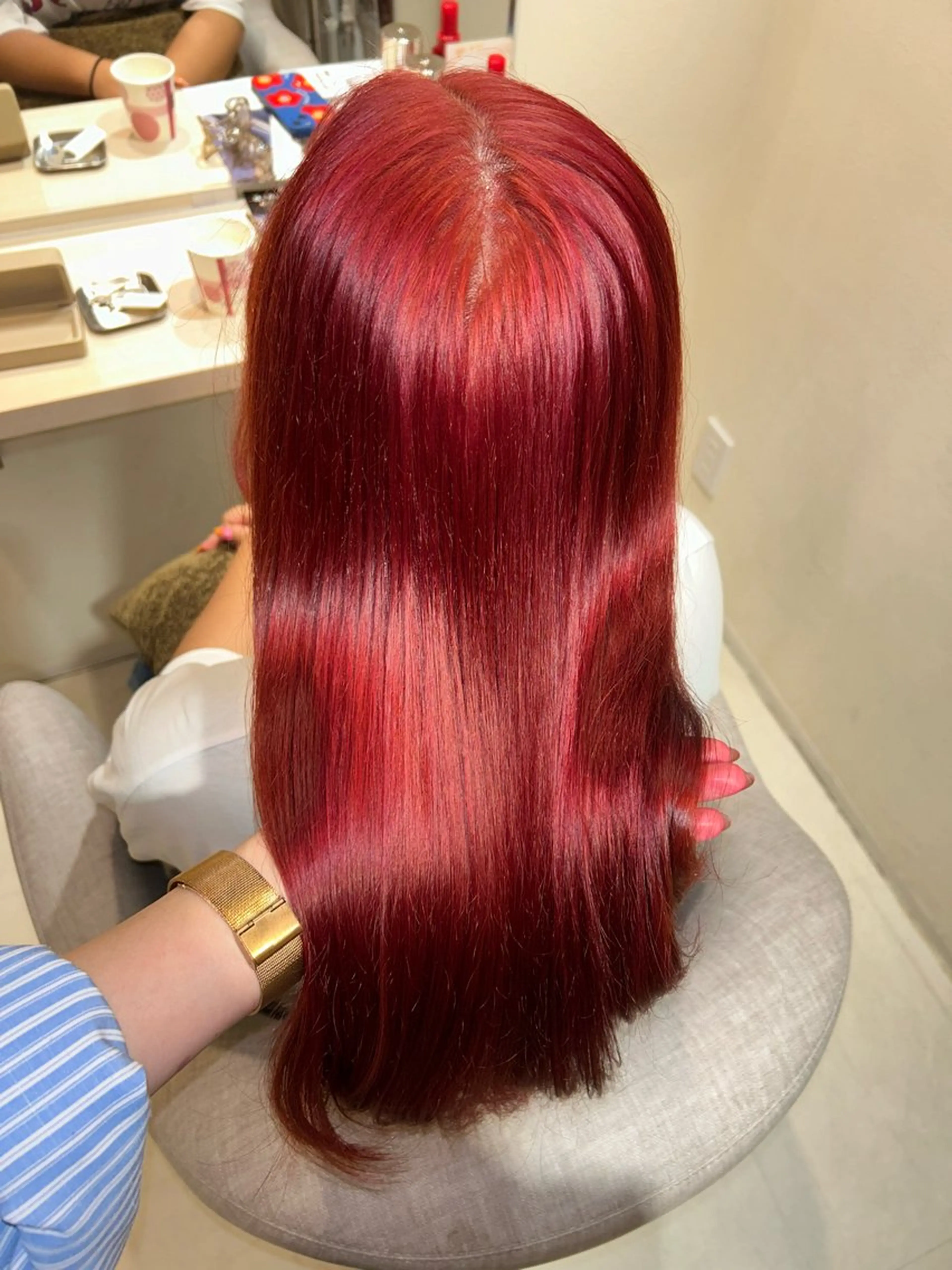 ロング カラー ブリーチ 能地 菜々美のヘアスタイル