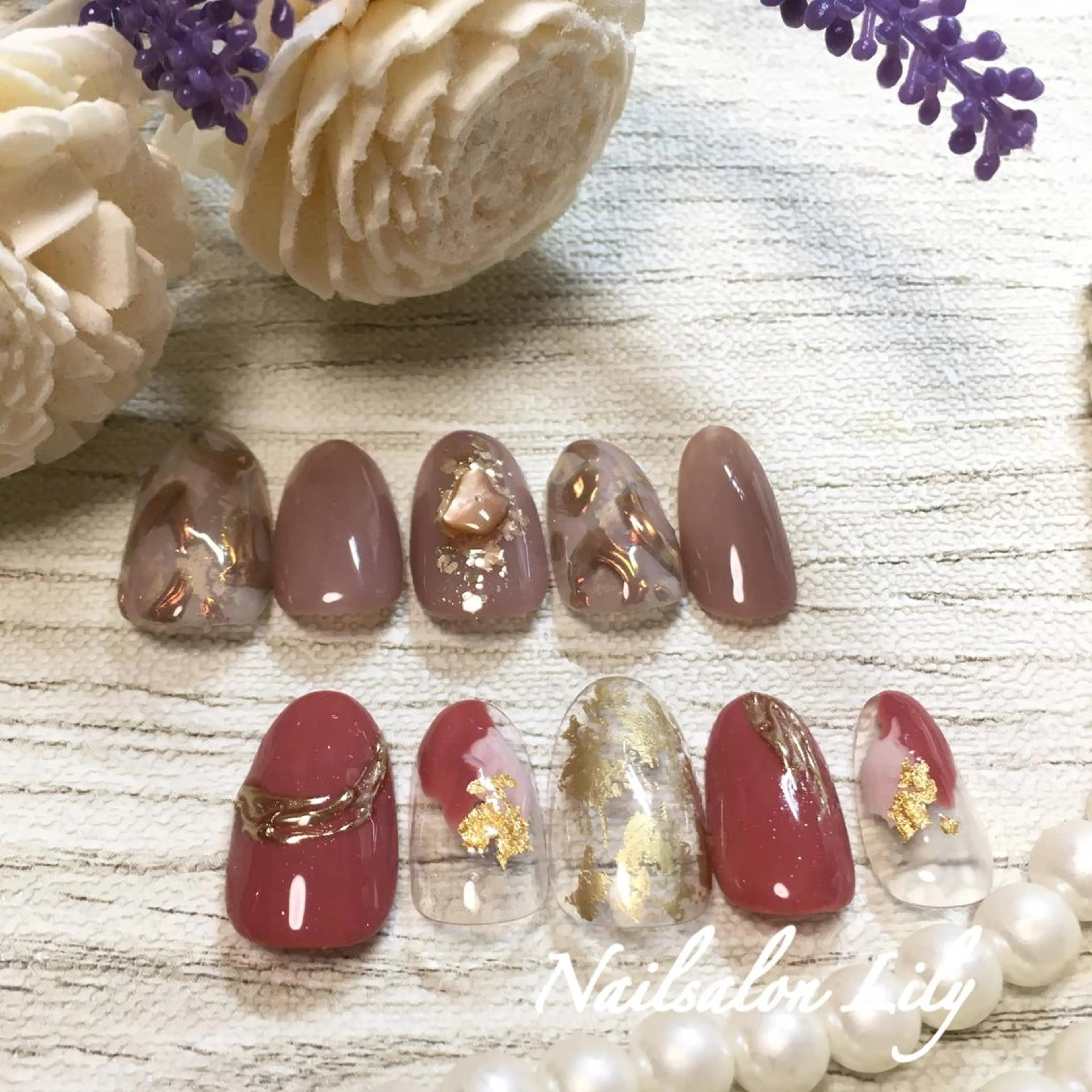 ネイル ハンドネイル Lily*nail 🌻Mii🌻のネイルデザイン