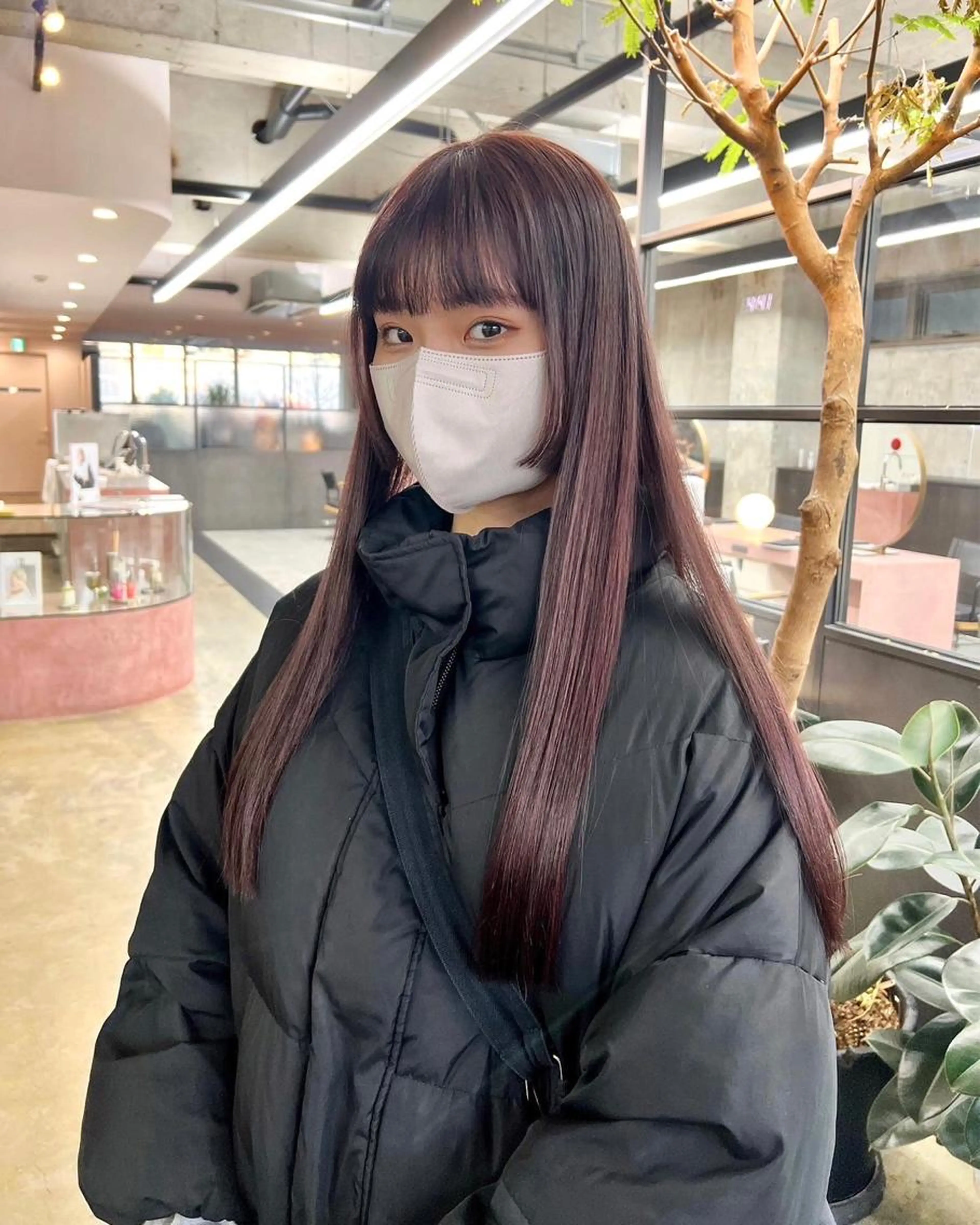 🩰ブリーチなしワンカラー🩰【ダメージレスケアカラー＋クイックトリートメント】　ロングの方（シャンプーブロー込み）の写真