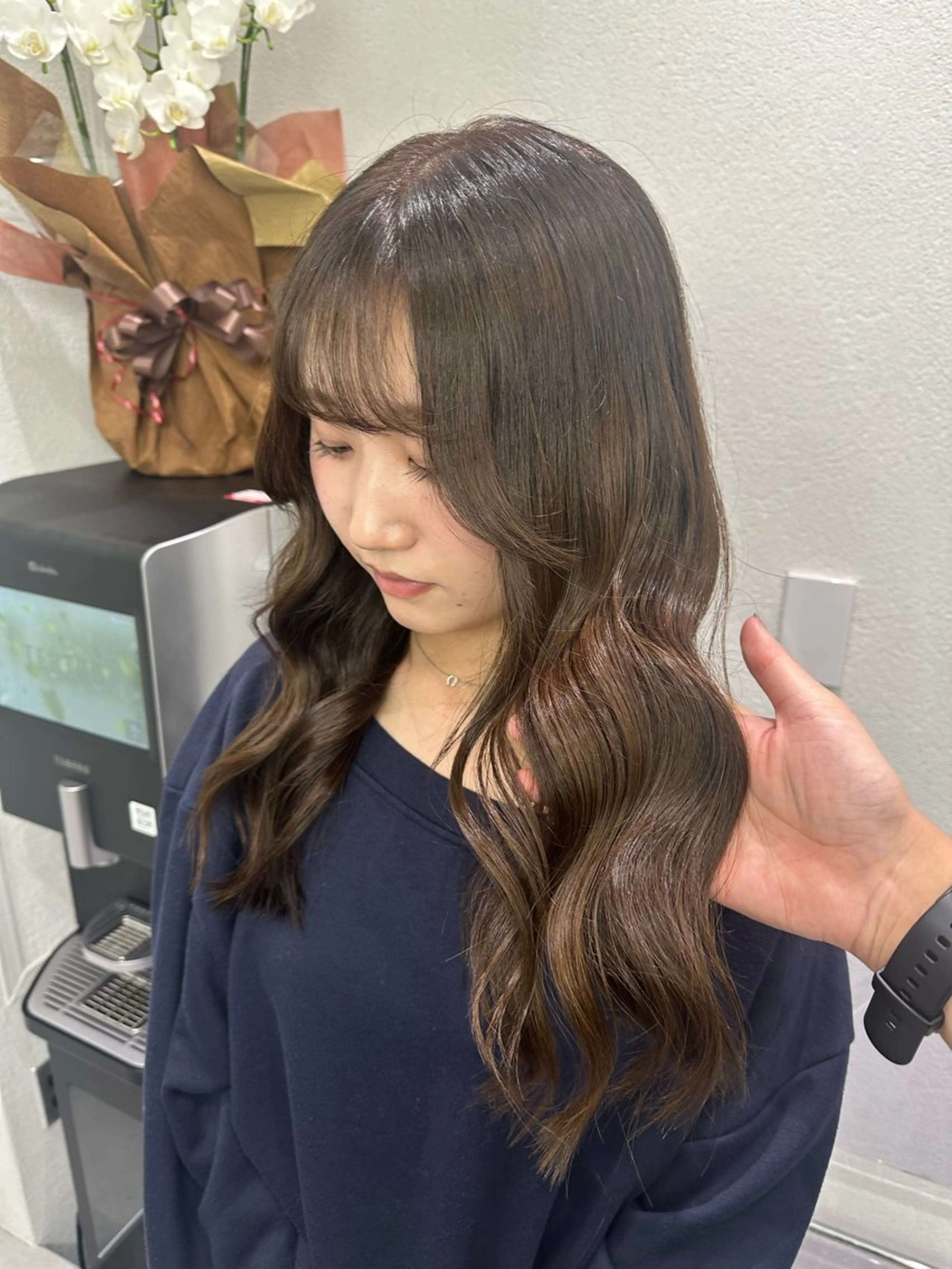 セミロング カラー カット ヘアカラー トリートメント 🪞個室サロン/韓国 艶髪/keito🪞のヘアスタイル