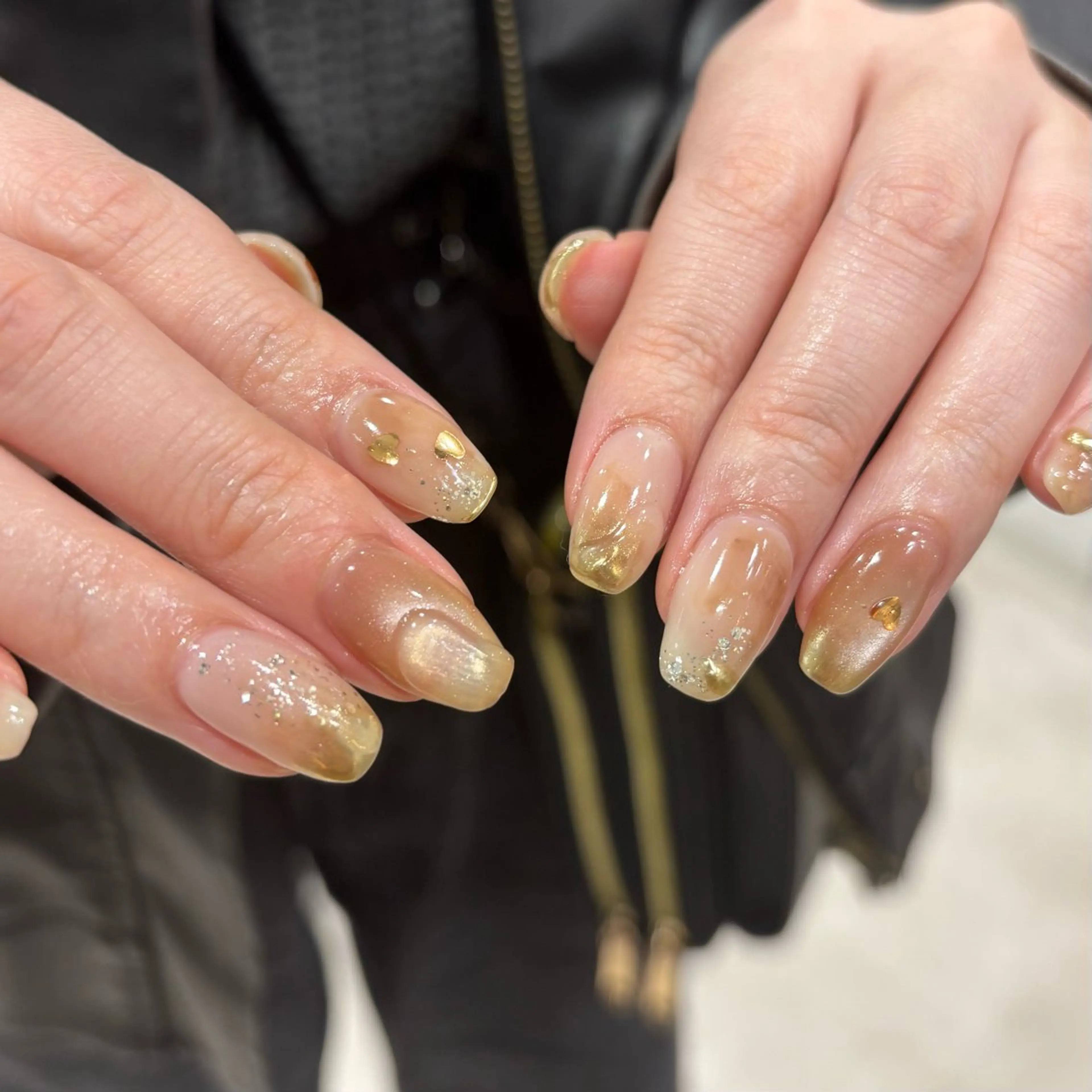 ネイル 氷ネイル・うるうるネイル ニュアンスネイル ハンドネイル N° nail_ fuyukaのネイルデザイン