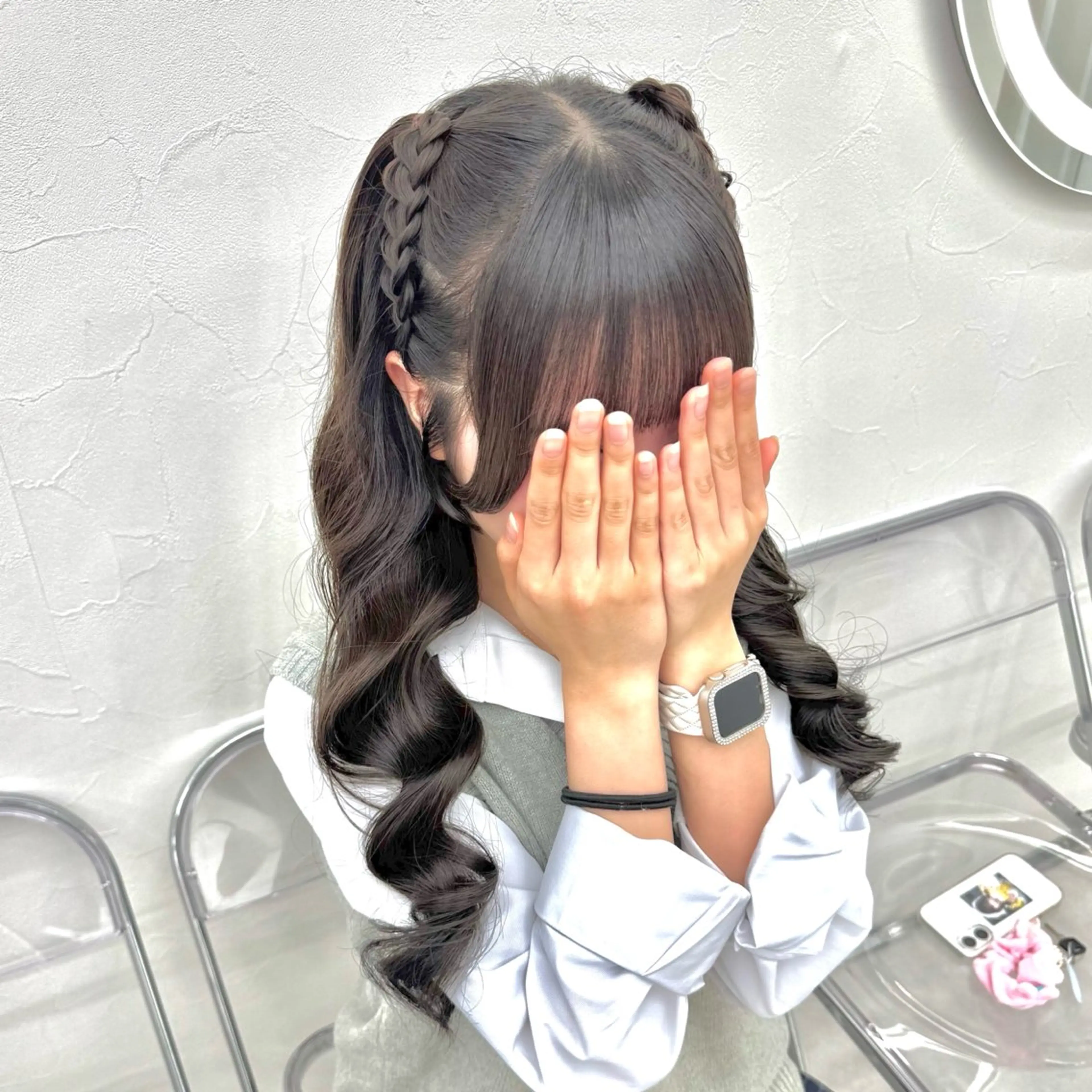 ロング ヘアアレンジ ヘアセット ヘアメ🎀推しカラー 🥣横浜/しほ🧸のヘアスタイル