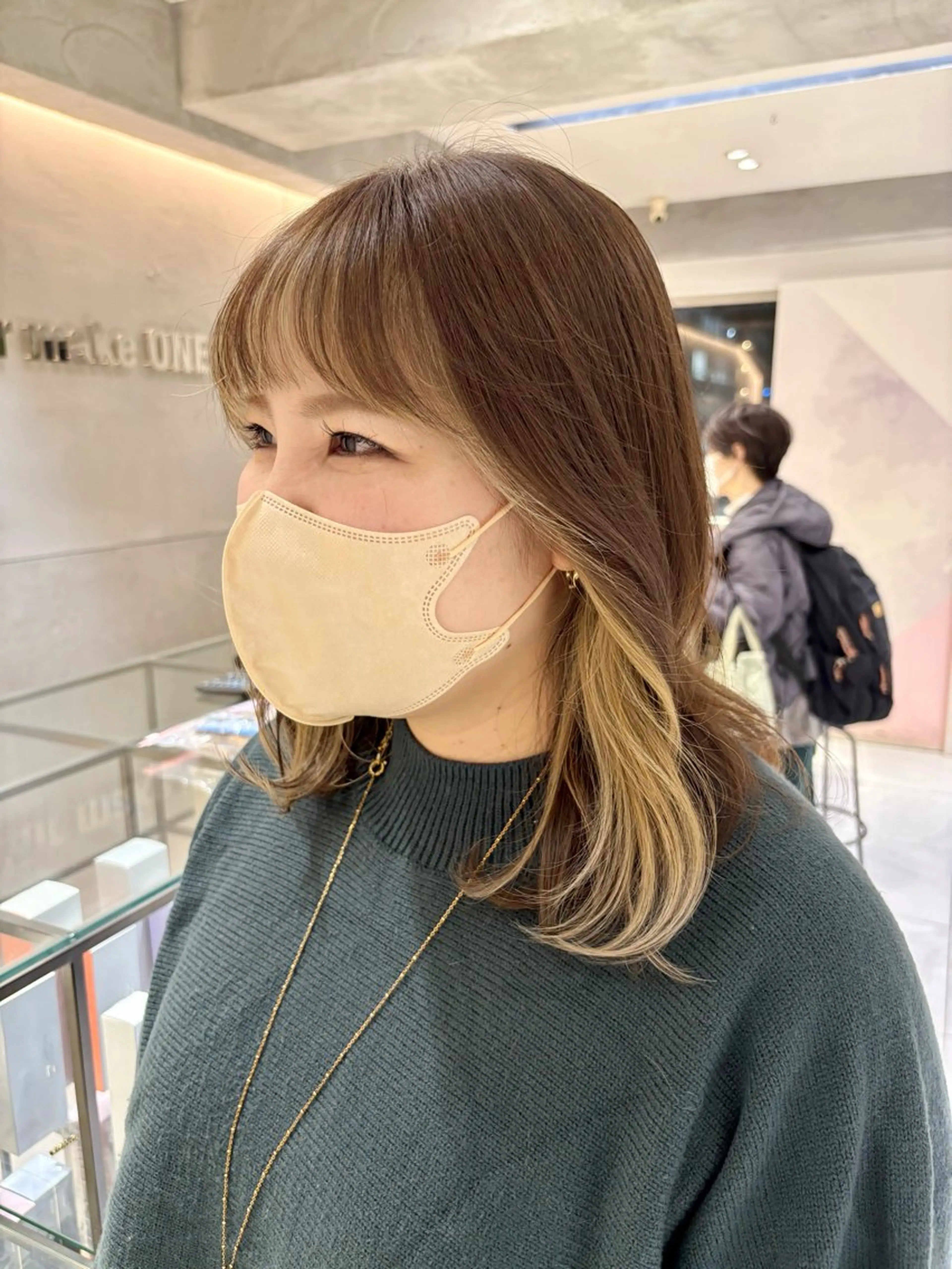 カラー カット ヘアカラー トリートメント 🎀ヘアセット透明感 /REINA🎀のヘアスタイル