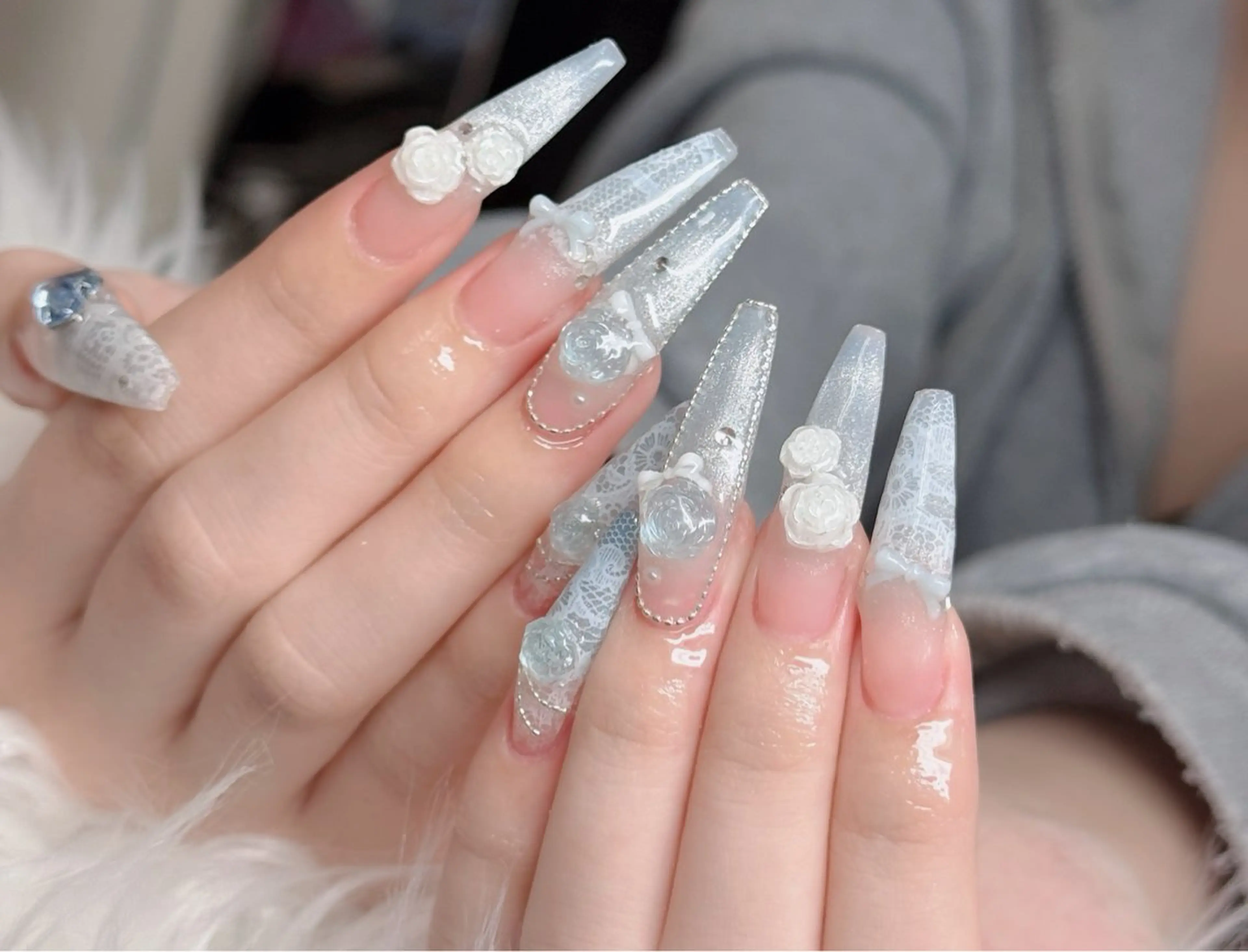 ネイル アートネイル 韓国ネイル 持ち込み ワンホンネイル ハンドネイル Lenie Nail Salonのネイルデザイン