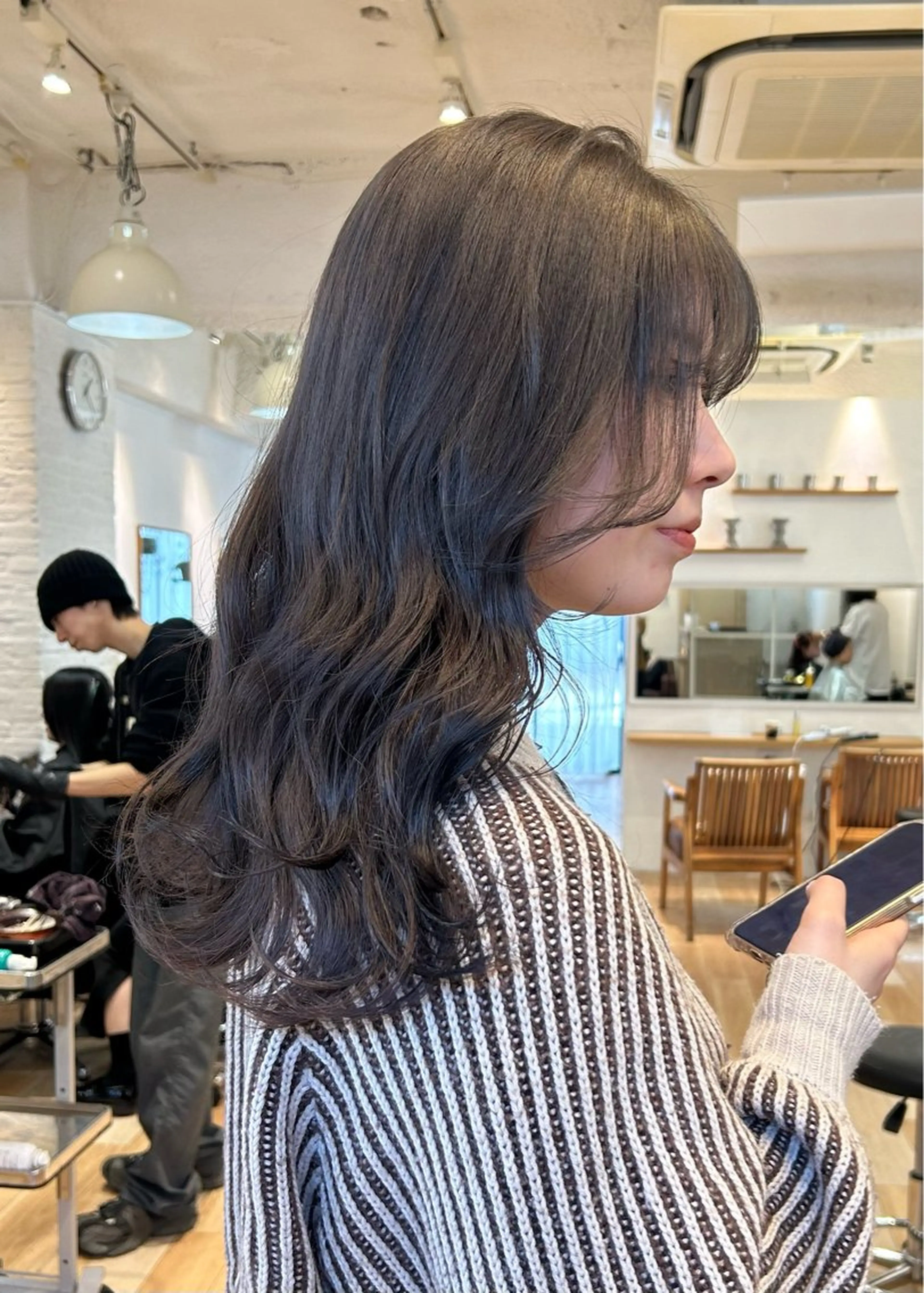 ミディアム カラー カット ヘアカラー じゅわっと暖色カラー 🍊Moemiのヘアスタイル