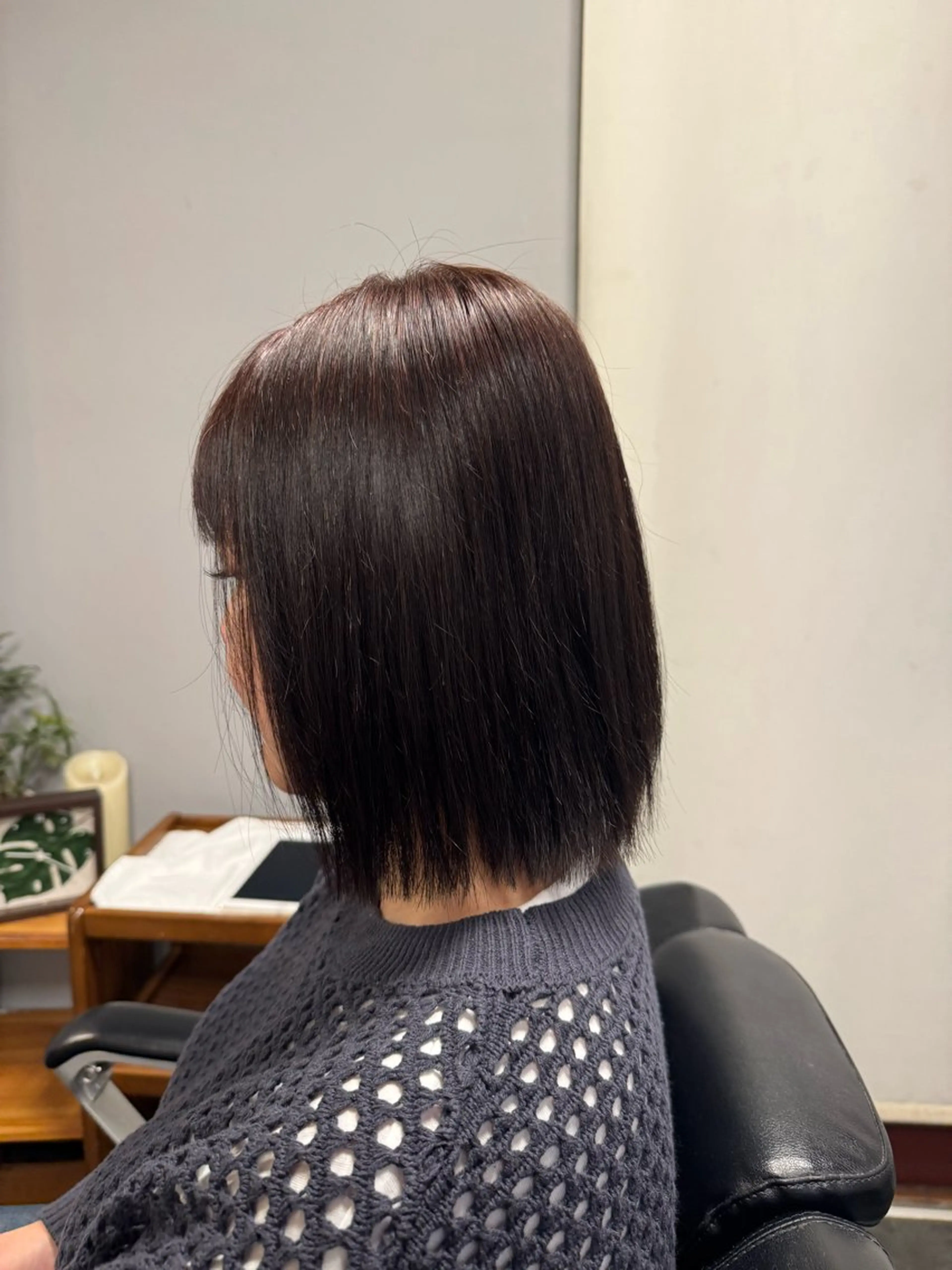 ミディアム カット 縮毛矯正 豊田 愛斗のヘアスタイル
