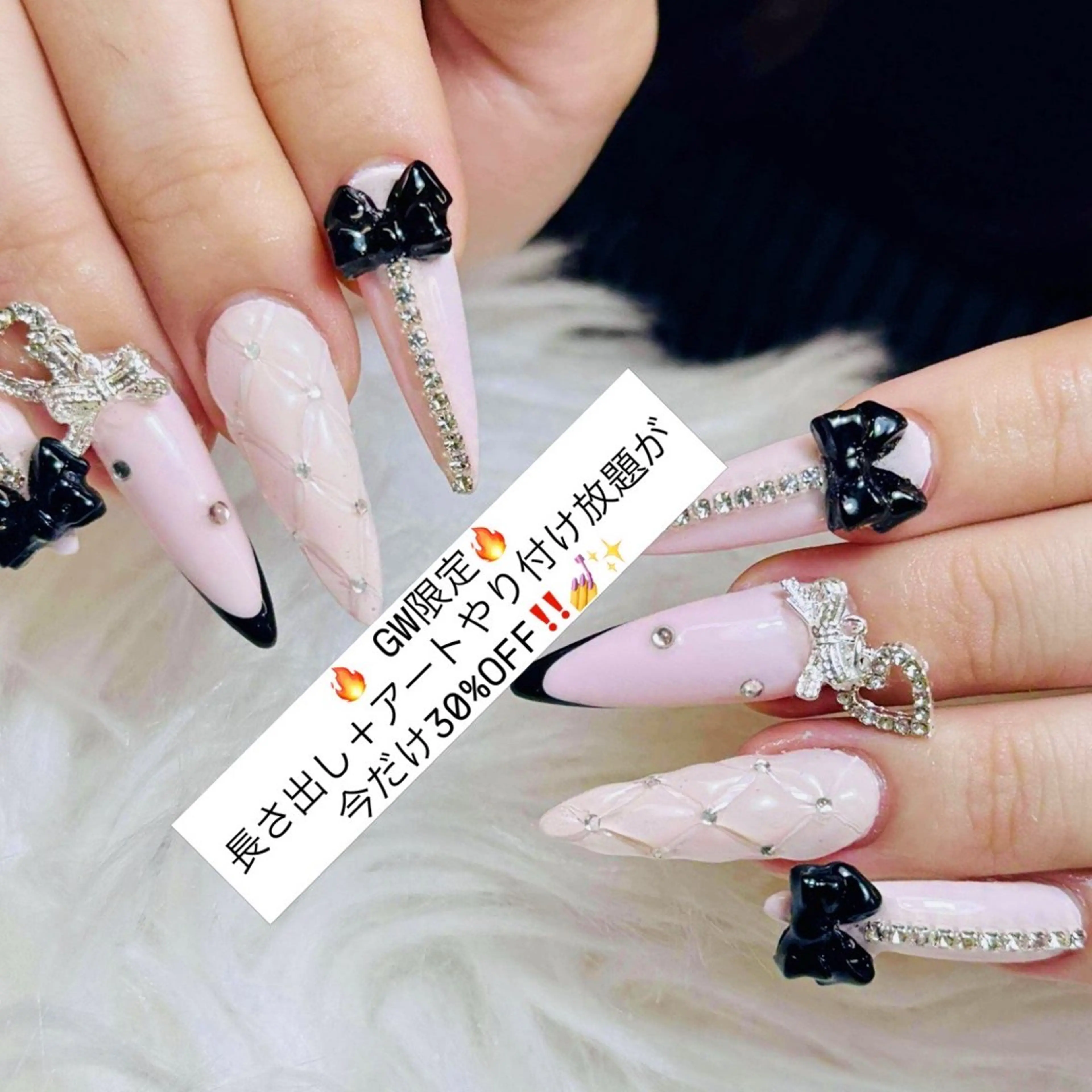ネイル チークネイル 長さ出し フラッシュネイル フレンチネイル グラデーション ハンドネイル AN NAIL SALONのネイルデザイン